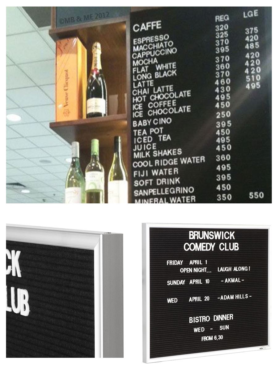 Vision Executive Letterboard - Customizable Message Board for Office & Home Decor - Perfect for Motivational Quotes, Announcements & Event Displays
