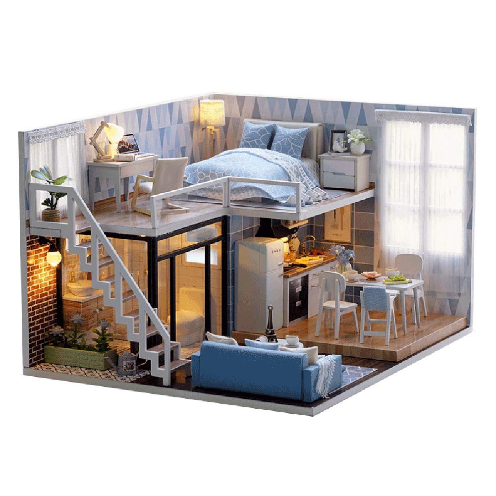 Ymiko DIY Doll House Kit - Miniature Castle in The Sky with Music | Creative Building Toy for Kids, Collectors & Home Decor | Perfect for Birthday Gifts, Room Display & Craft Projects