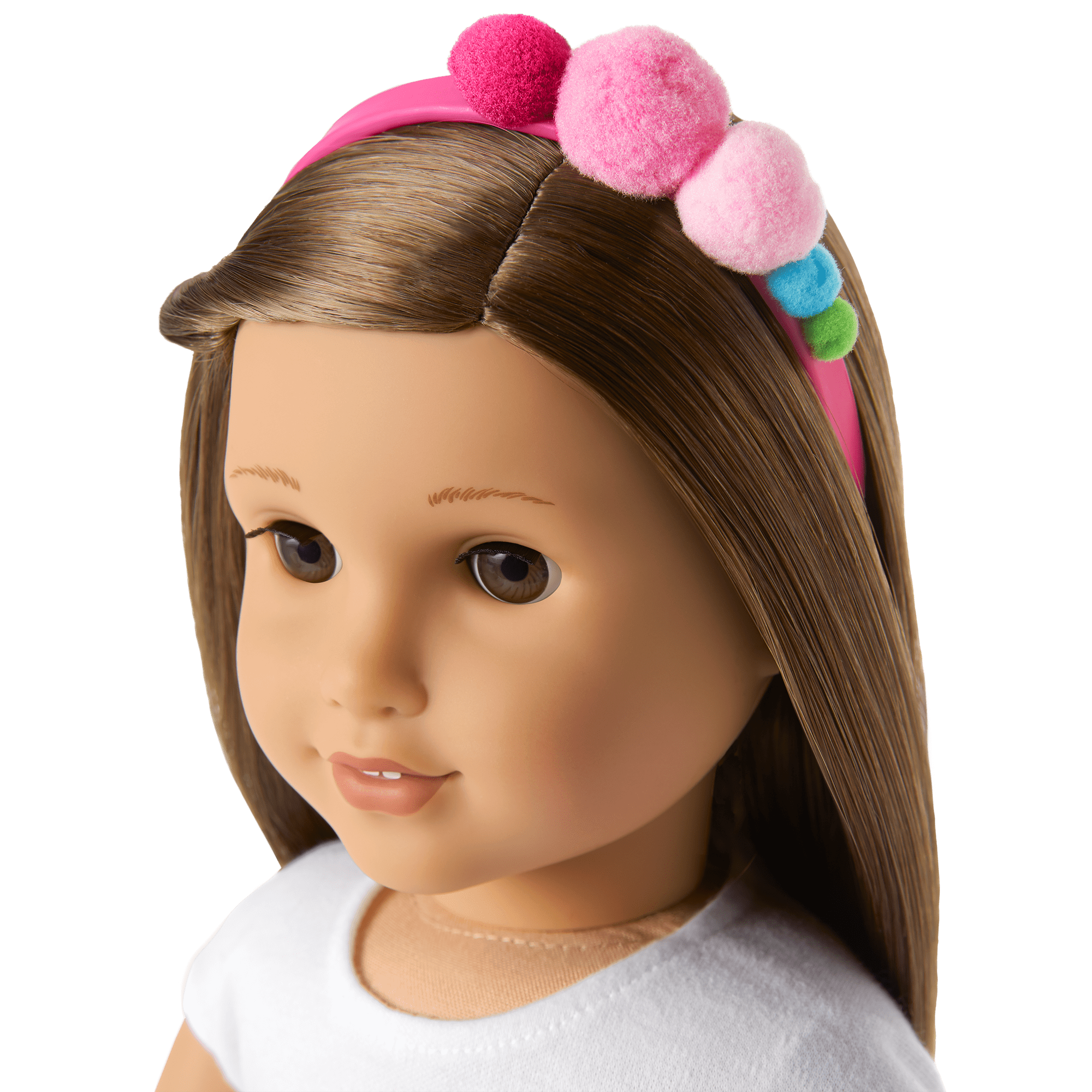 Plenty of Poms Headband for 18 Inch Dolls - Adorable Hair Accessory for American Girl Dolls & DIY Crafts
