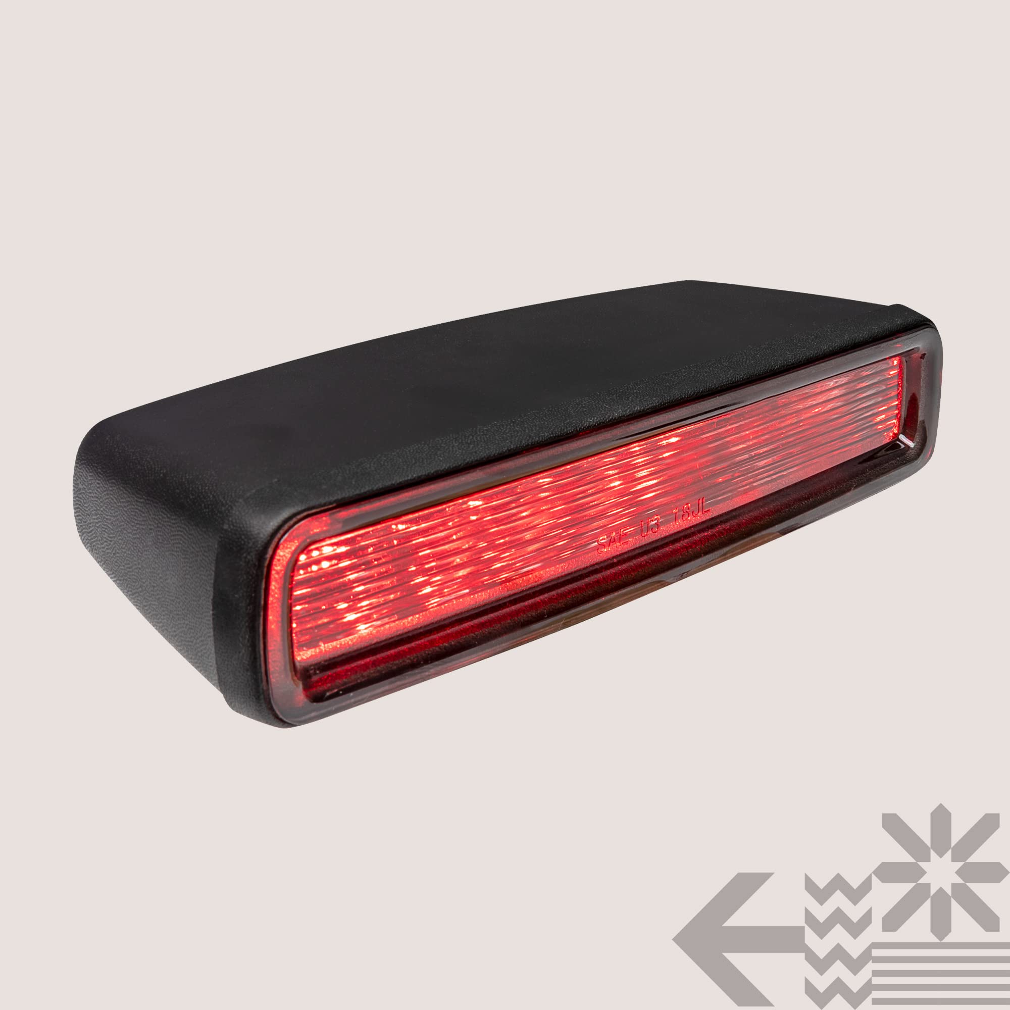 TRUE MODS LED Third Brake Light Replacement for Jeep Wrangler JL 2018+ | Smoked Lens, Plug-n-Play, IP67 Waterproof, Diffused LED | Compatible with Jeep Wrangler JL Accessories | Perfect for Off-Roading & Night Driving