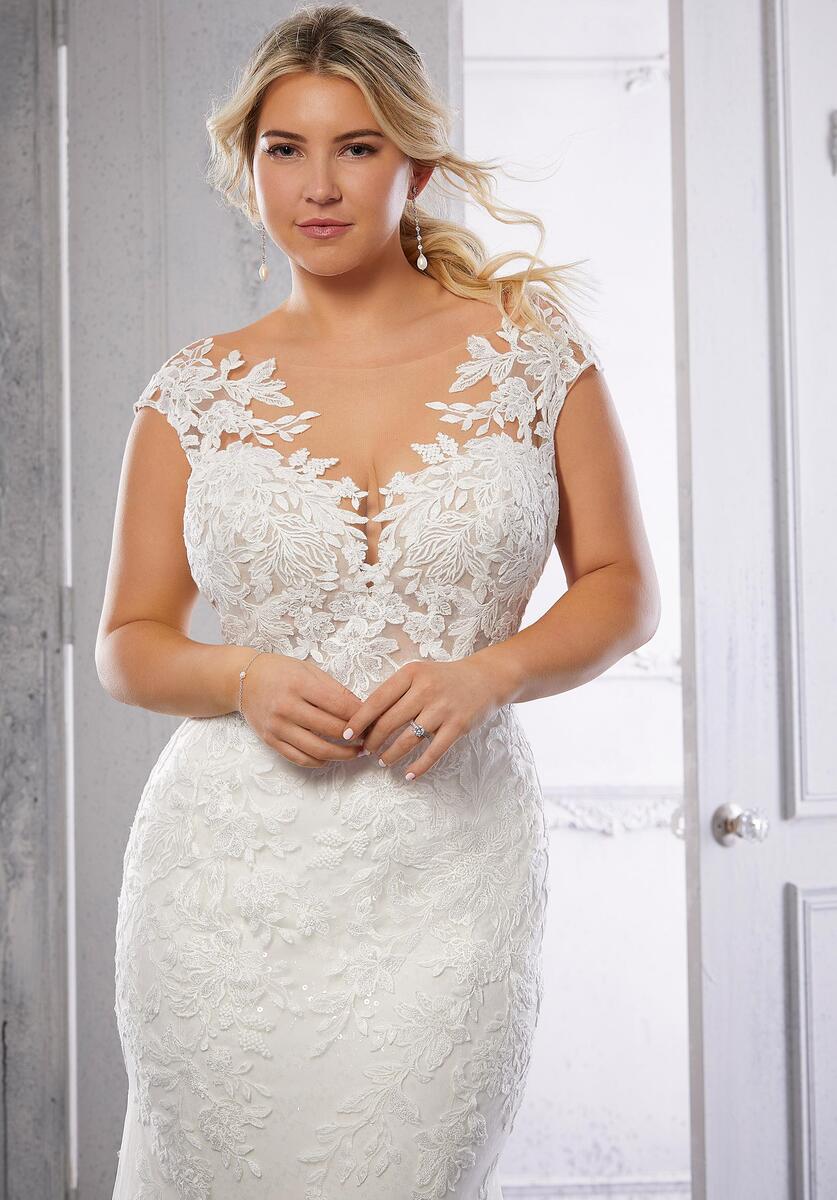 Morilee Coco 3329 Wedding Dress - Elegant A-Line Gown with Lace Appliques for Bridesmaids, Prom & Formal Events