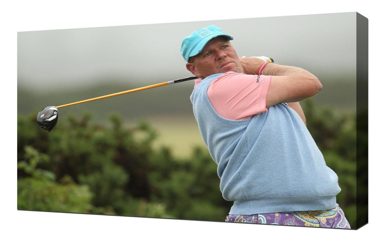 John Daly Golf Canvas Art Print - Stretched Wall Decor for Home & Office - Perfect for Living Room, Game Room, or Golf Lover's Gift