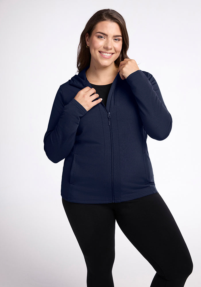 Zoey Zip Up Hoodie for Women - Stylish Fleece Jacket with Front Pockets | Perfect for Casual Outfits, Gym Wear & Outdoor Activities