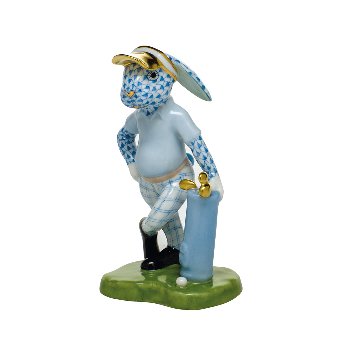 Blue Golf Bunny Plush Toy - Cute & Soft Stuffed Animal for Golf Lovers, Perfect Gift for Golfers, Birthday & Home Decor