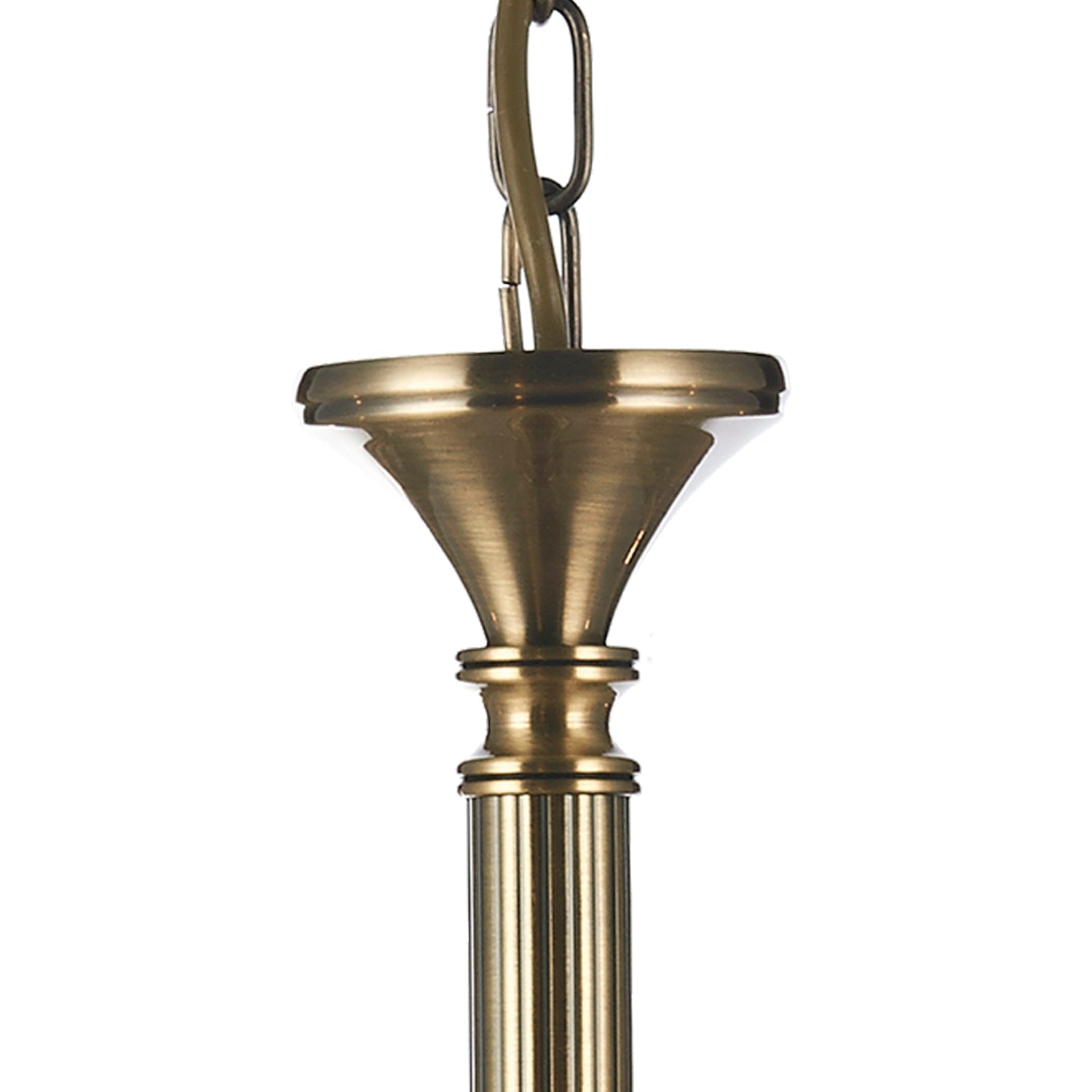 Ambassador 5/8Lt Dual Mount Light Fixture - Antique Brass & Satin Chrome Finish for Ceiling or Wall Lighting - Perfect for Living Room, Bedroom, or Hallway Decor