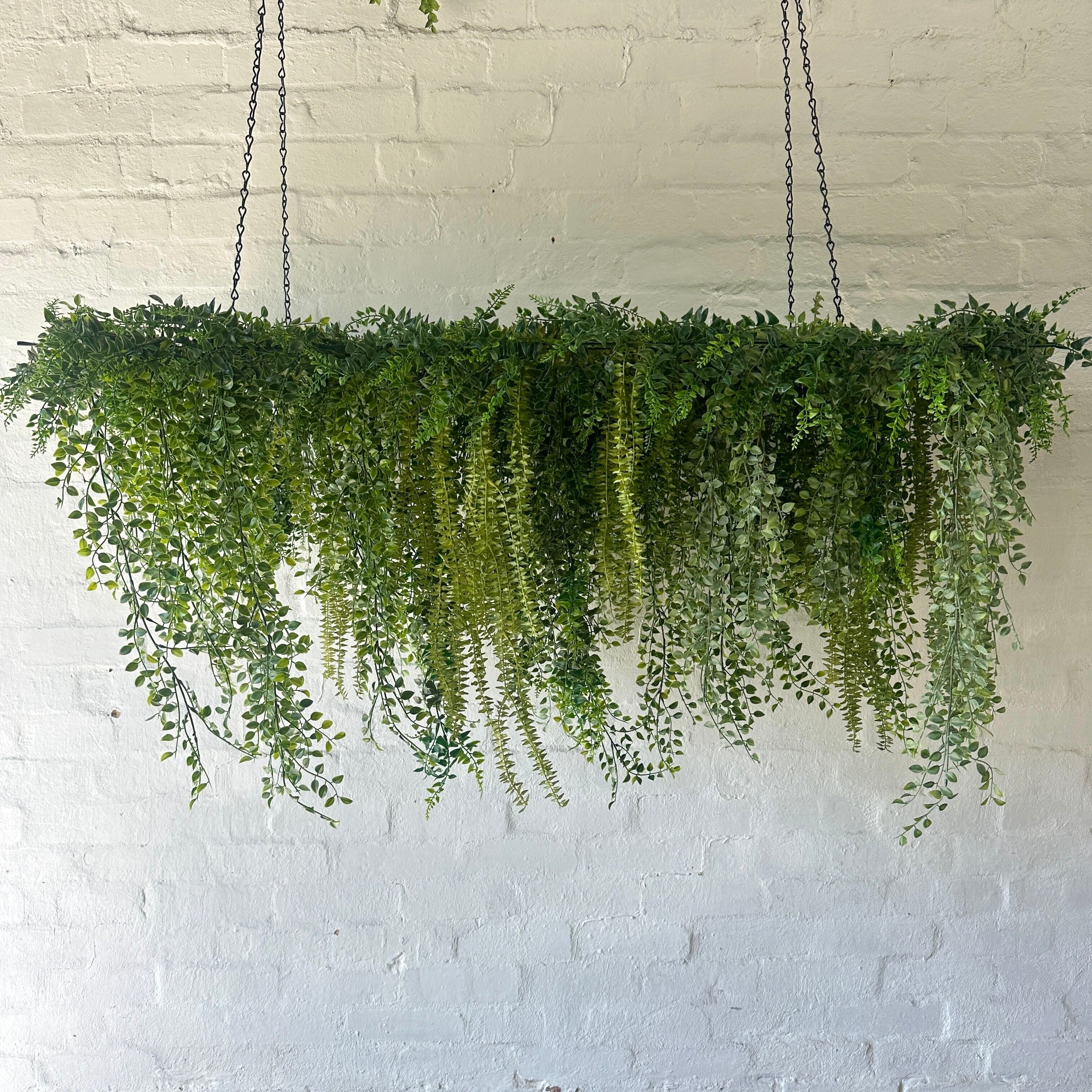 Artificial Hanging Plants for Home Decor - Fake Greenery Island Style Hanging Vines - Perfect for Indoor/Outdoor, Living Room, Patio, Balcony & Office Decor