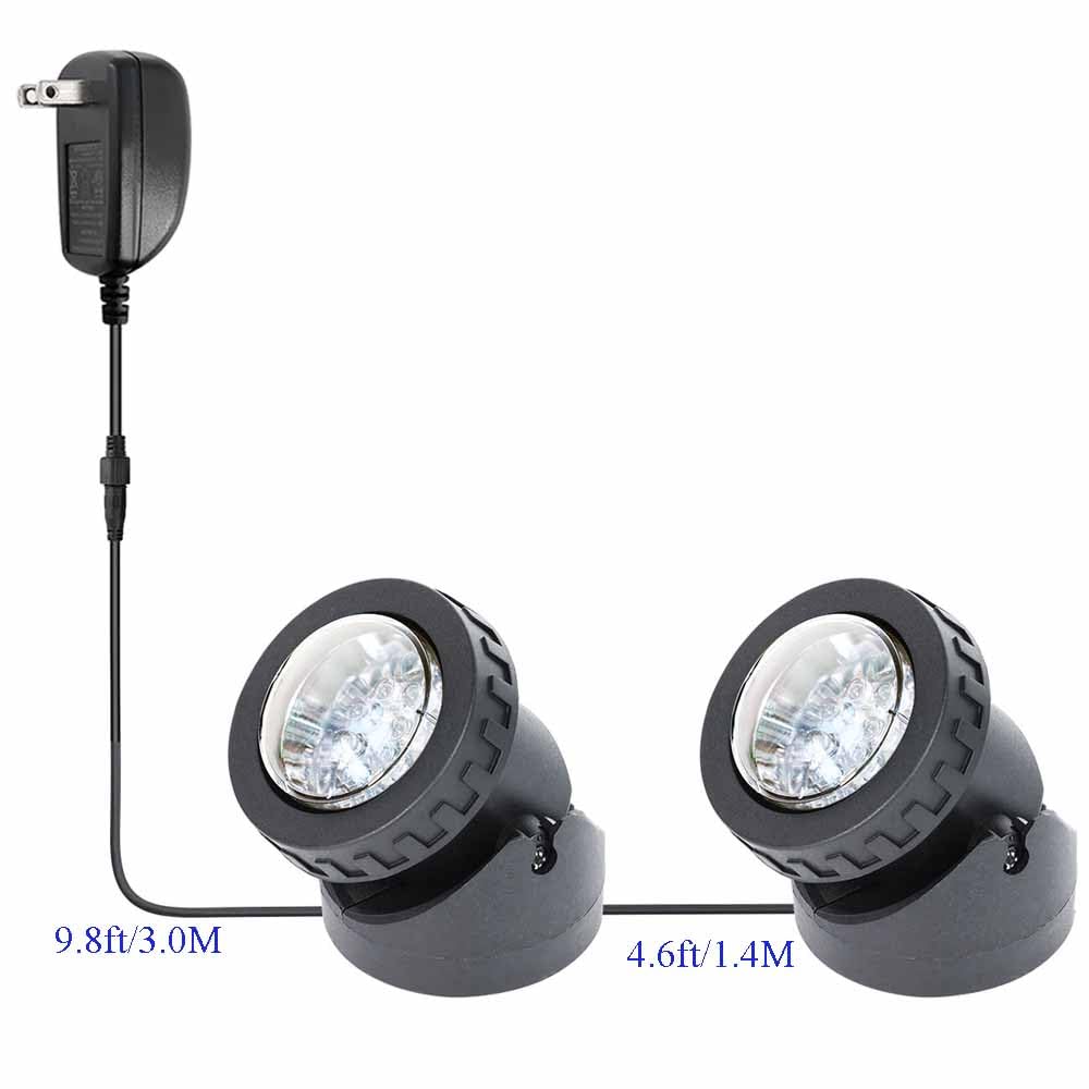 Waterproof LED Pond Lights - Dimmable Outdoor Spotlights for Garden & Fountain