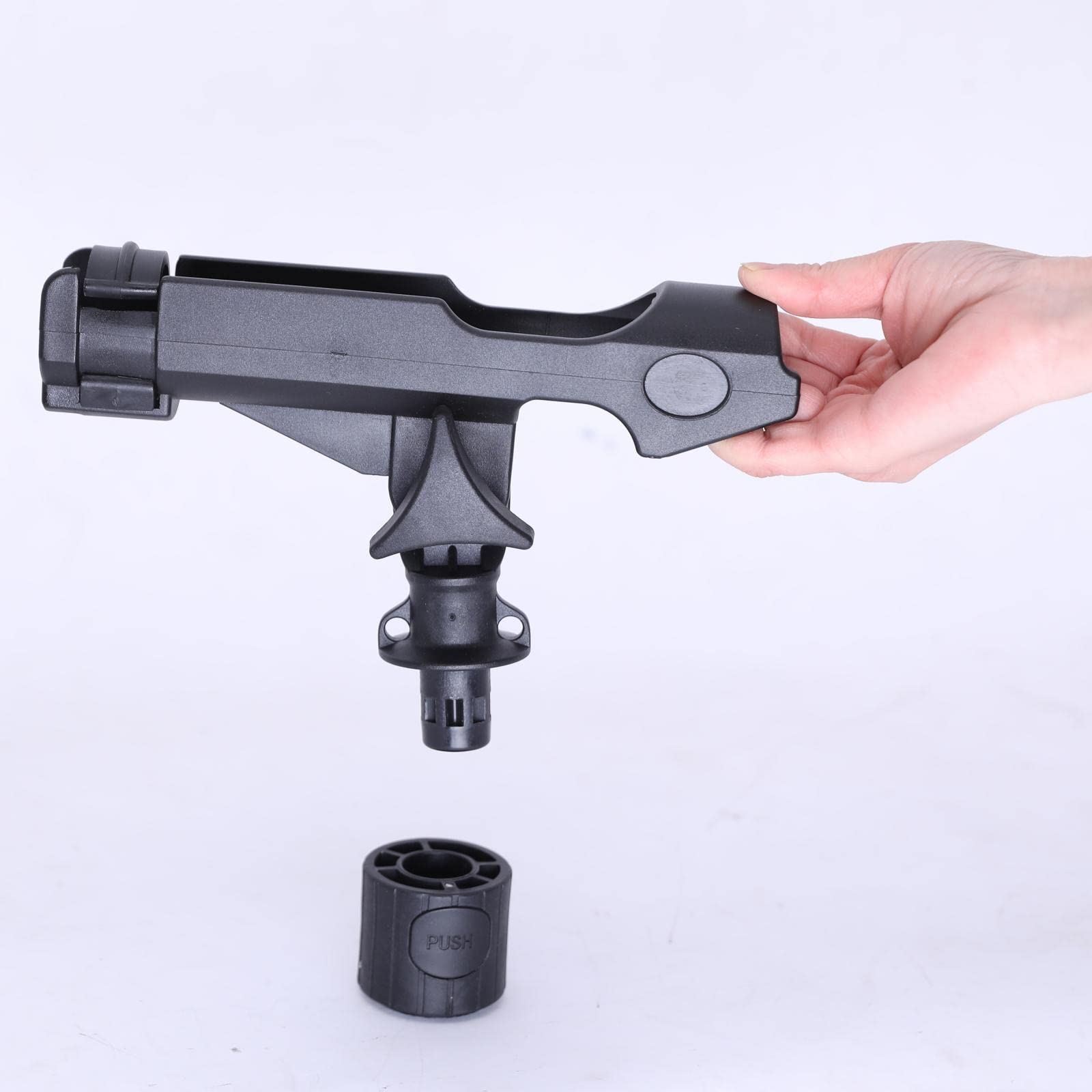 Adjustable Kayak Fishing Rod Holder - Track Mounted Boat Rod Holder for Secure & Easy Fishing | Perfect for Kayak, Canoe & Small Boat Anglers
