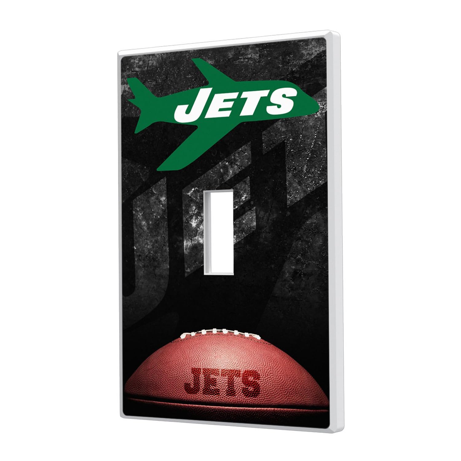 NFL Legendary Design Single Toggle Light Switch Plate Cover - Perfect for Football Fans' Bedroom, Game Room & Man Cave Decor
