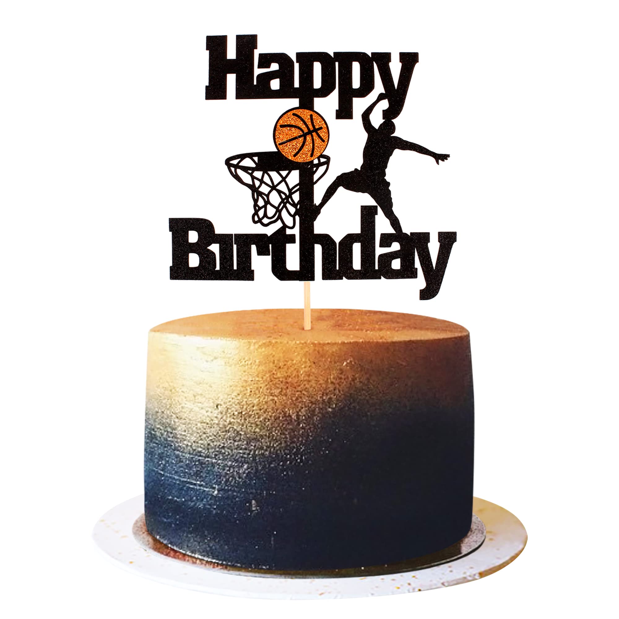 Basketball Cake Topper for Birthday Party - Men, Boys, Dads