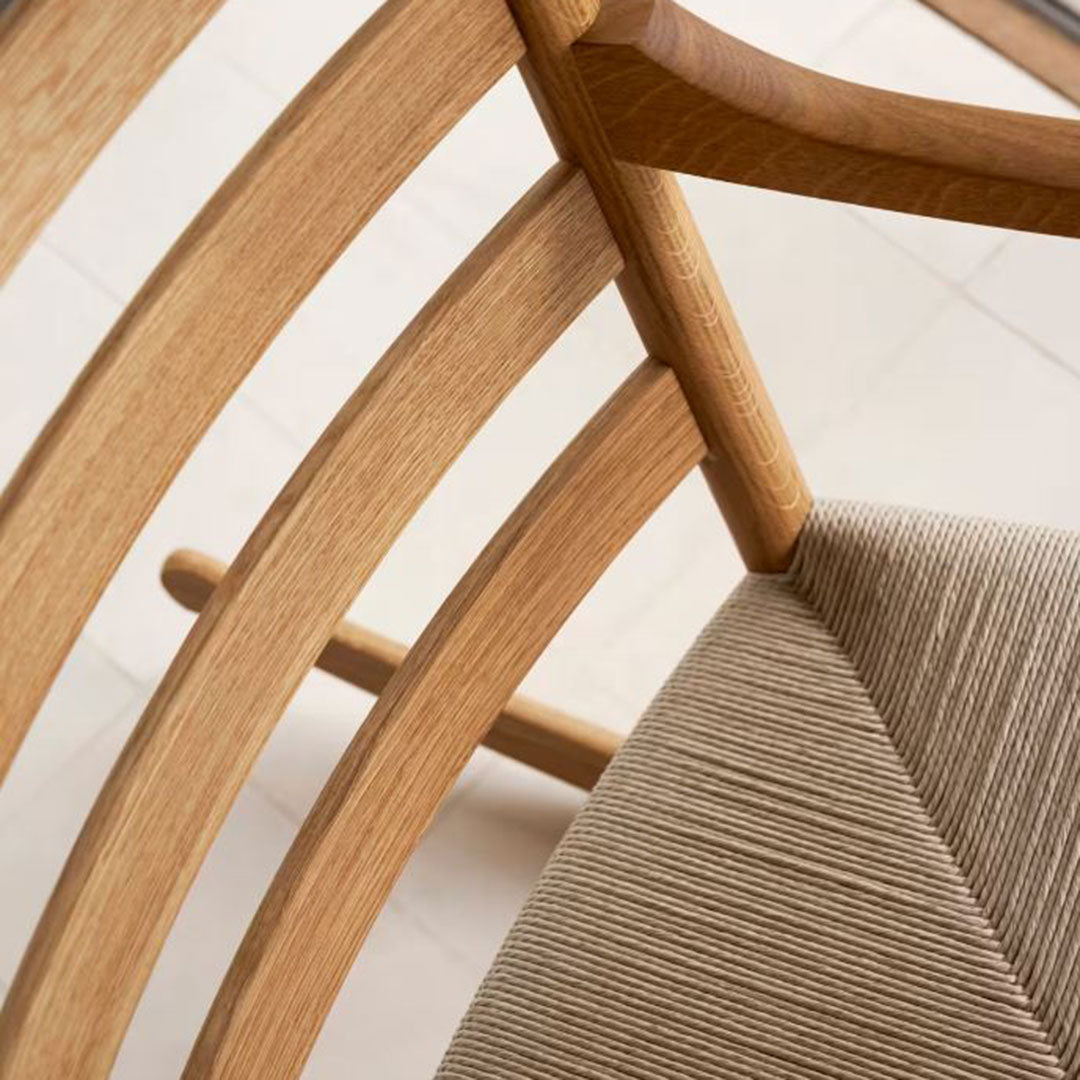 CH45 Rocking Chair - Comfortable Wooden Rocking Chair for Living Room, Nursery & Porch - Perfect for Relaxing, Nursing & Reading