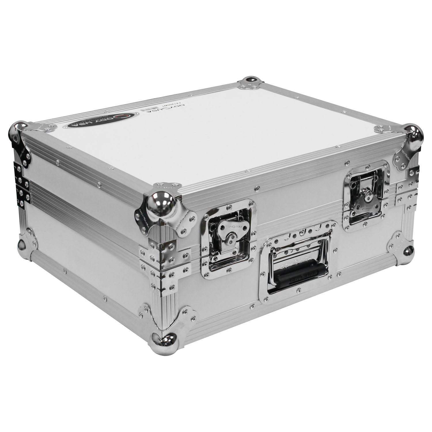 Odyssey FZ1200WT Professional DJ Turntable Flight Case - Heavy Duty White Protective Cover for Vinyl Record Players | Perfect for Travel, Studio & Live Performances