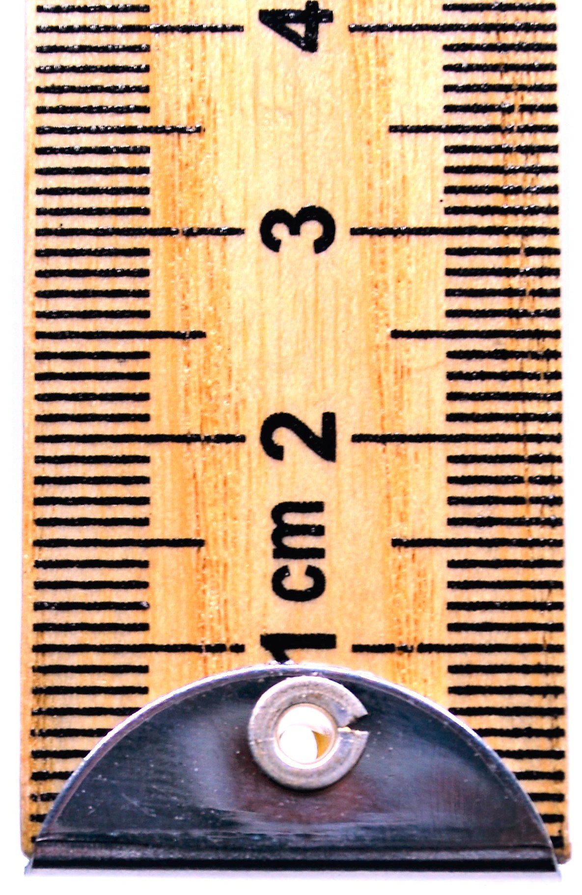EISCO Double Sided Hardwood Meter Stick with Metric Measurements, Horizontal Reading & Protective Metal Ends - Perfect for Science Labs, Classrooms & DIY Projects