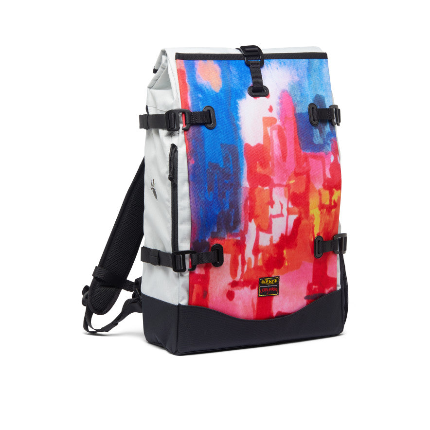 KEEN x Garcia Backpack - Stylish & Durable Hiking Daypack for Outdoor Adventures | Perfect for Camping, Travel & Urban Commute in New York at Night