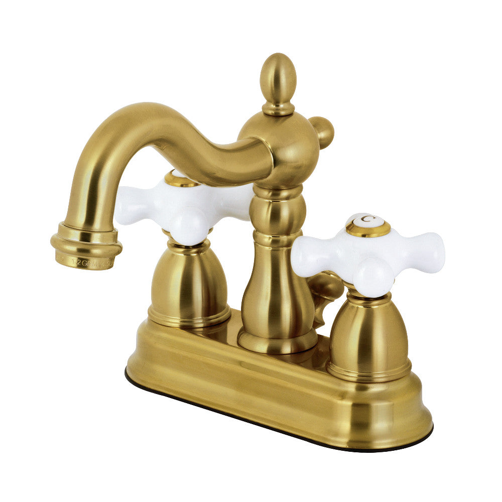 Kingston Brass KB160PXAC Heritage 4-Inch Centerset Bathroom Faucet - Classic Design for Vanities & Powder Rooms | Perfect for Small Bathroom Sinks & Guest Baths