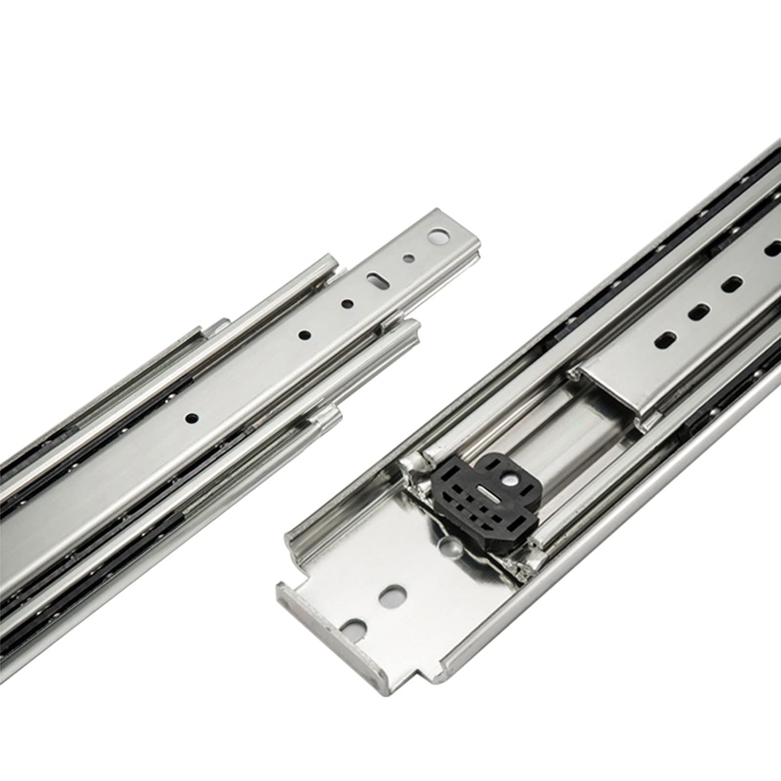 Heavy Duty Full Extension Drawer Slides 24 Inch (609.6mm) - 220kg Bearing Capacity Telescopic Runners with Lock for Kitchen Cabinets, Office Furniture & Storage Drawers
