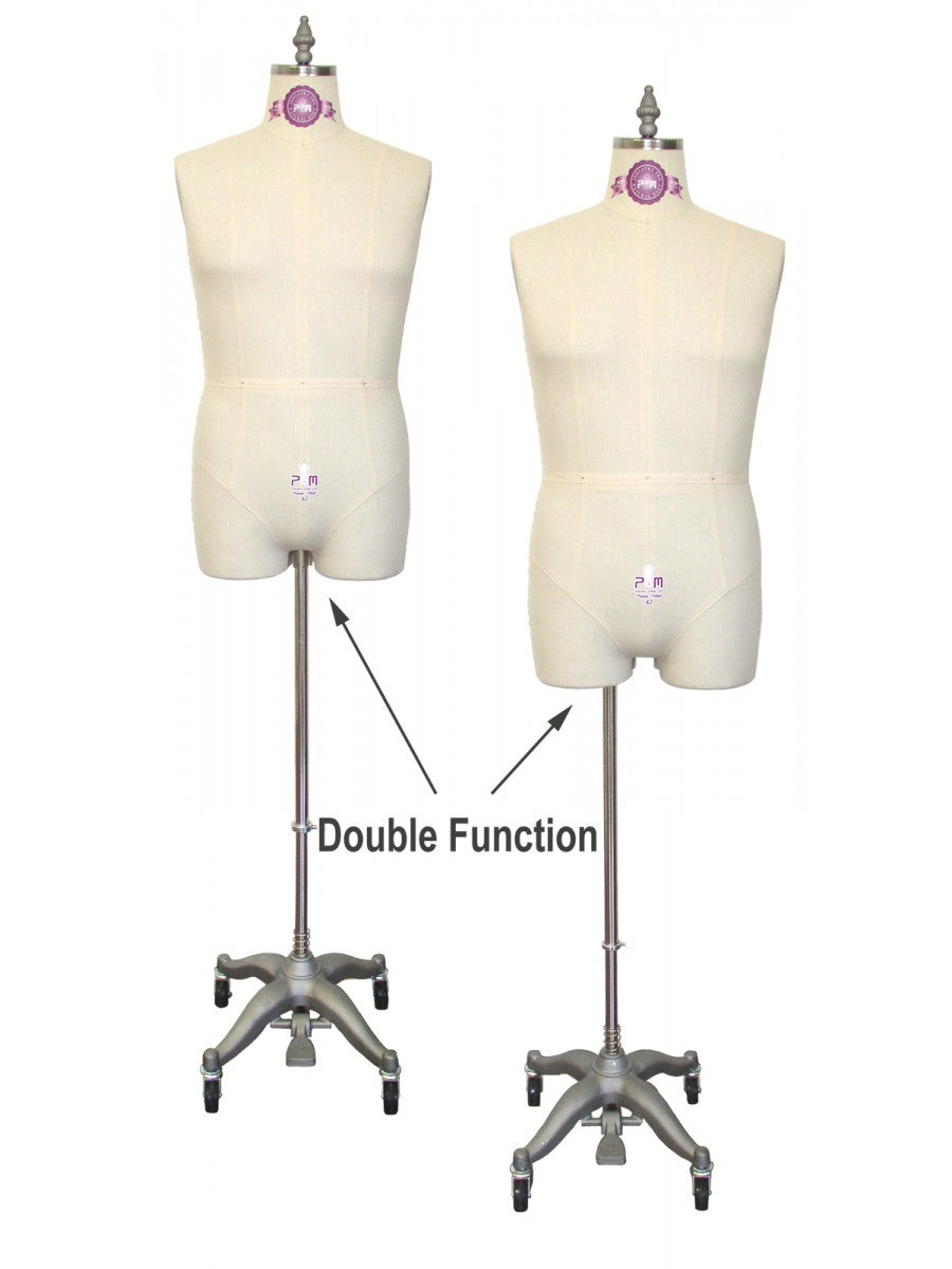 Men's Adjustable Half Body Dress Form Mannequin - Perfect for Tailoring, Fitting & Display (Rental Only) - Ideal for Fashion Designers, Tailors & Boutiques