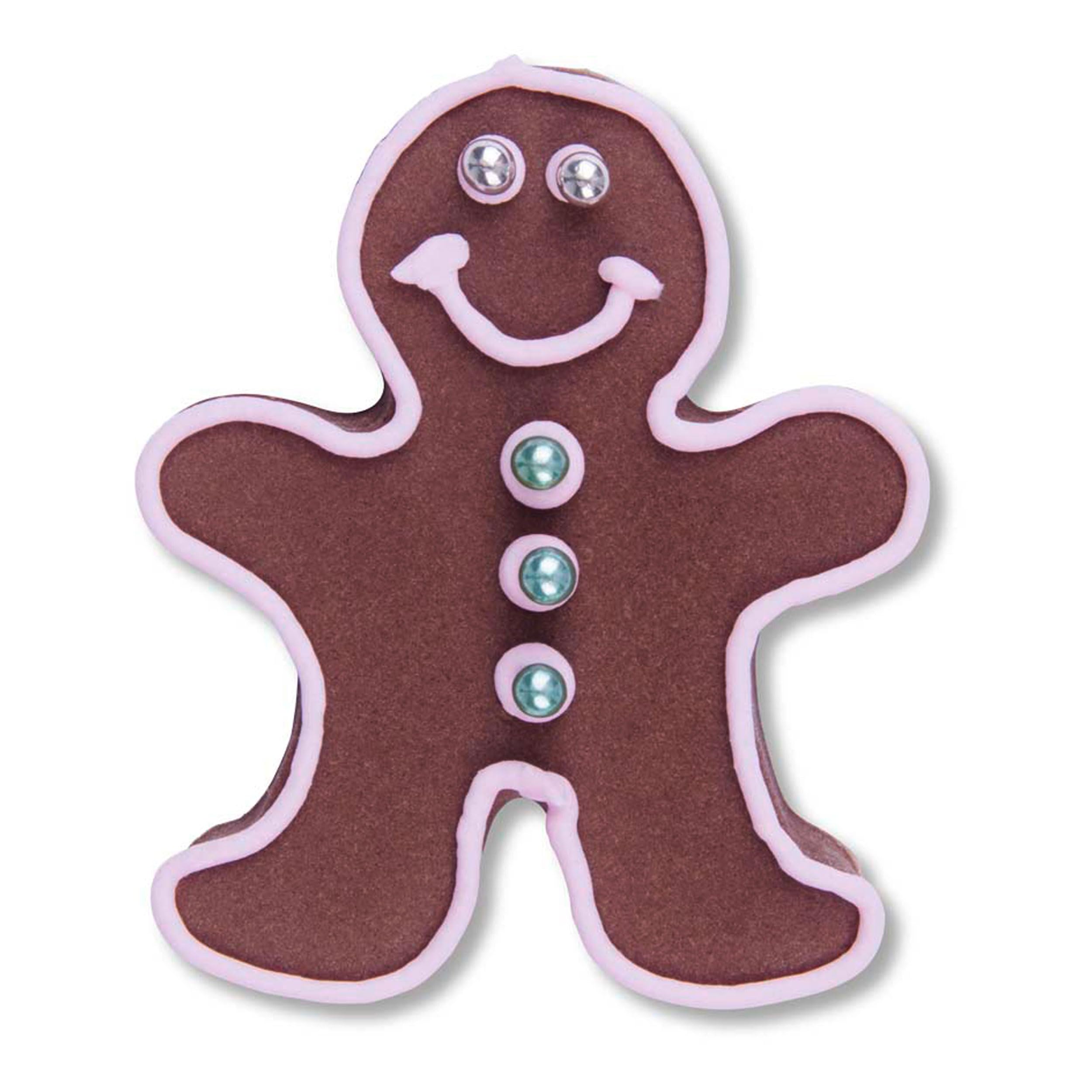 Premium Stainless Steel Gingerbread Man Cookie Cutter - 7.5cm (3 Inch) for Holiday Baking, Christmas Decorations & DIY Cookie Making