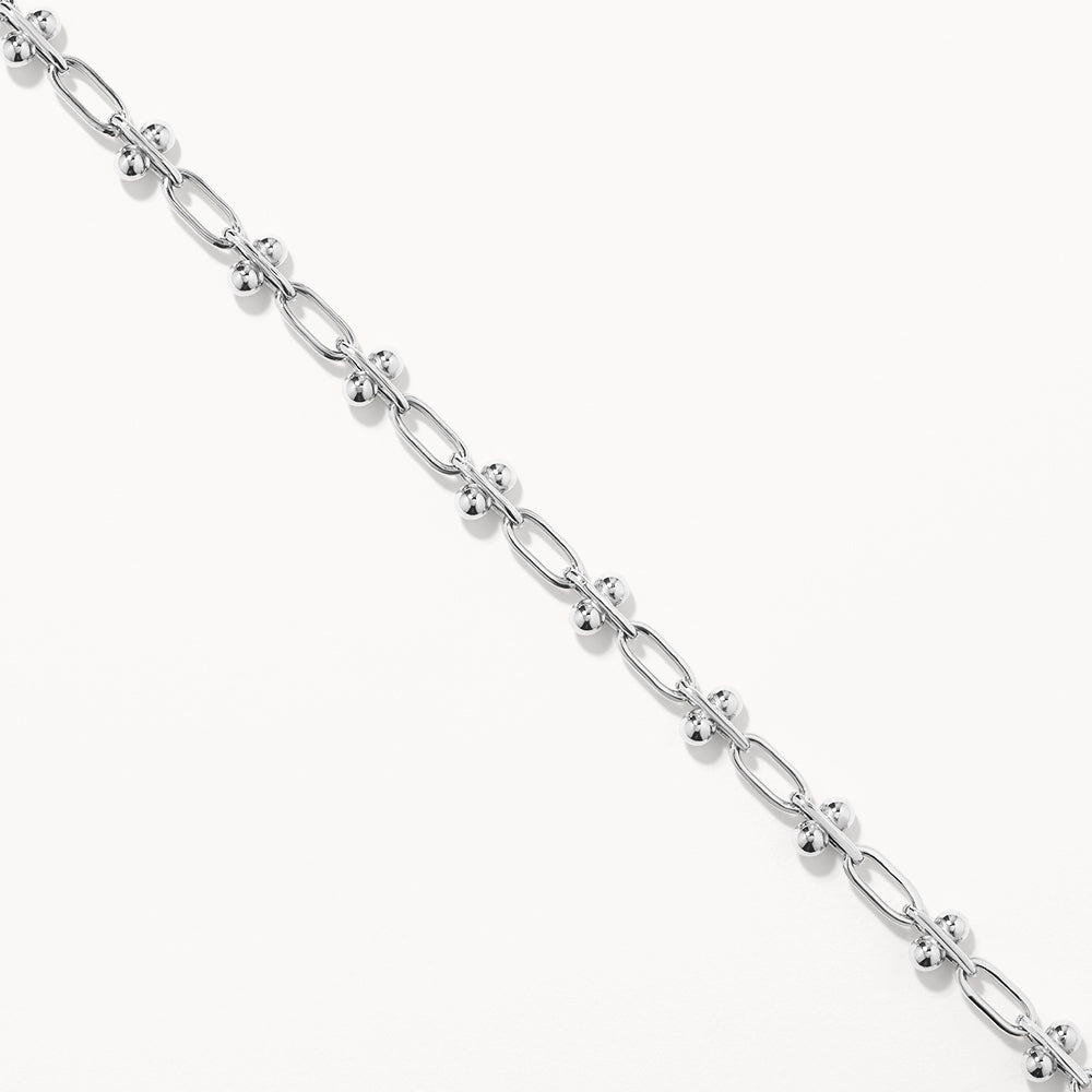 Silver Paperclip Chain Necklace - Trendy Minimalist Jewelry for Women - Perfect for Everyday Wear, Office & Date Night