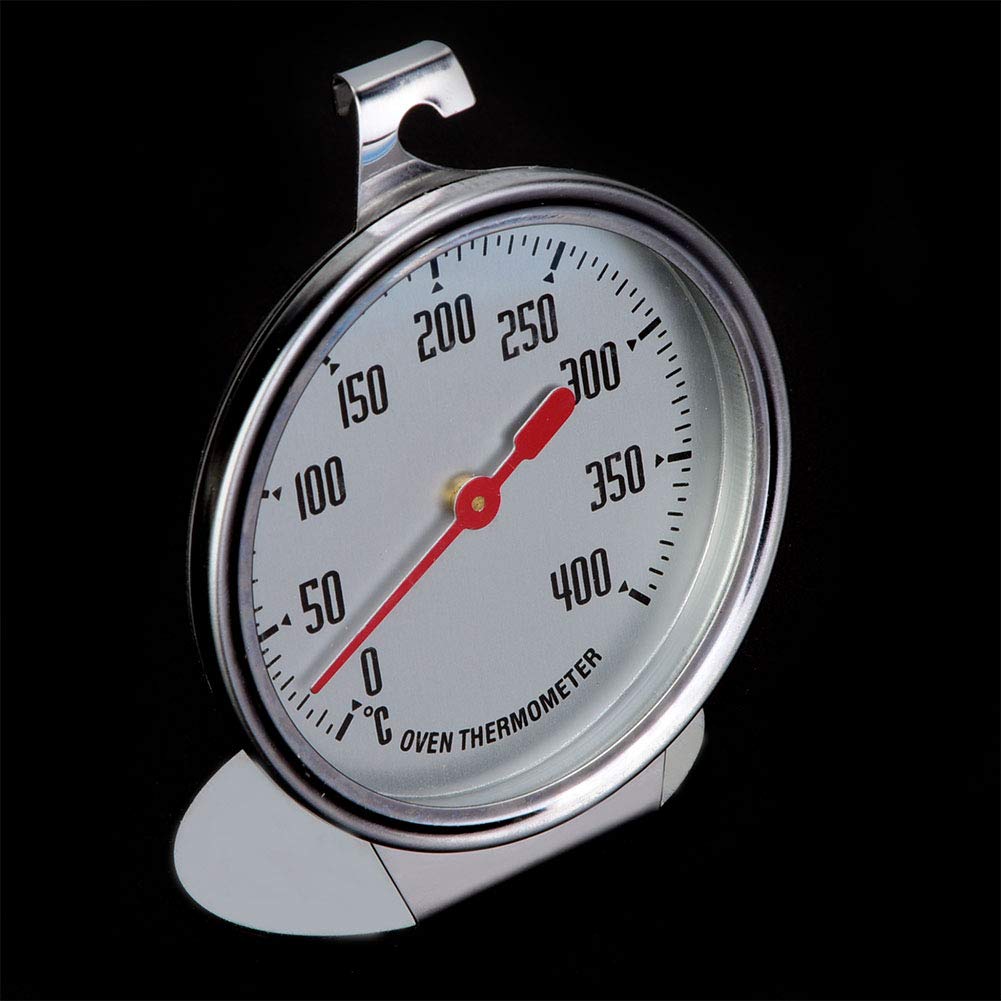 Haofy Stainless Steel Oven Thermometer 0-400°C (750°F) - Large Dial Stand-Up Kitchen Thermometer for Baking, Roasting, Grilling - Perfect for Oven, Grill, and Smoker Temperature Monitoring
