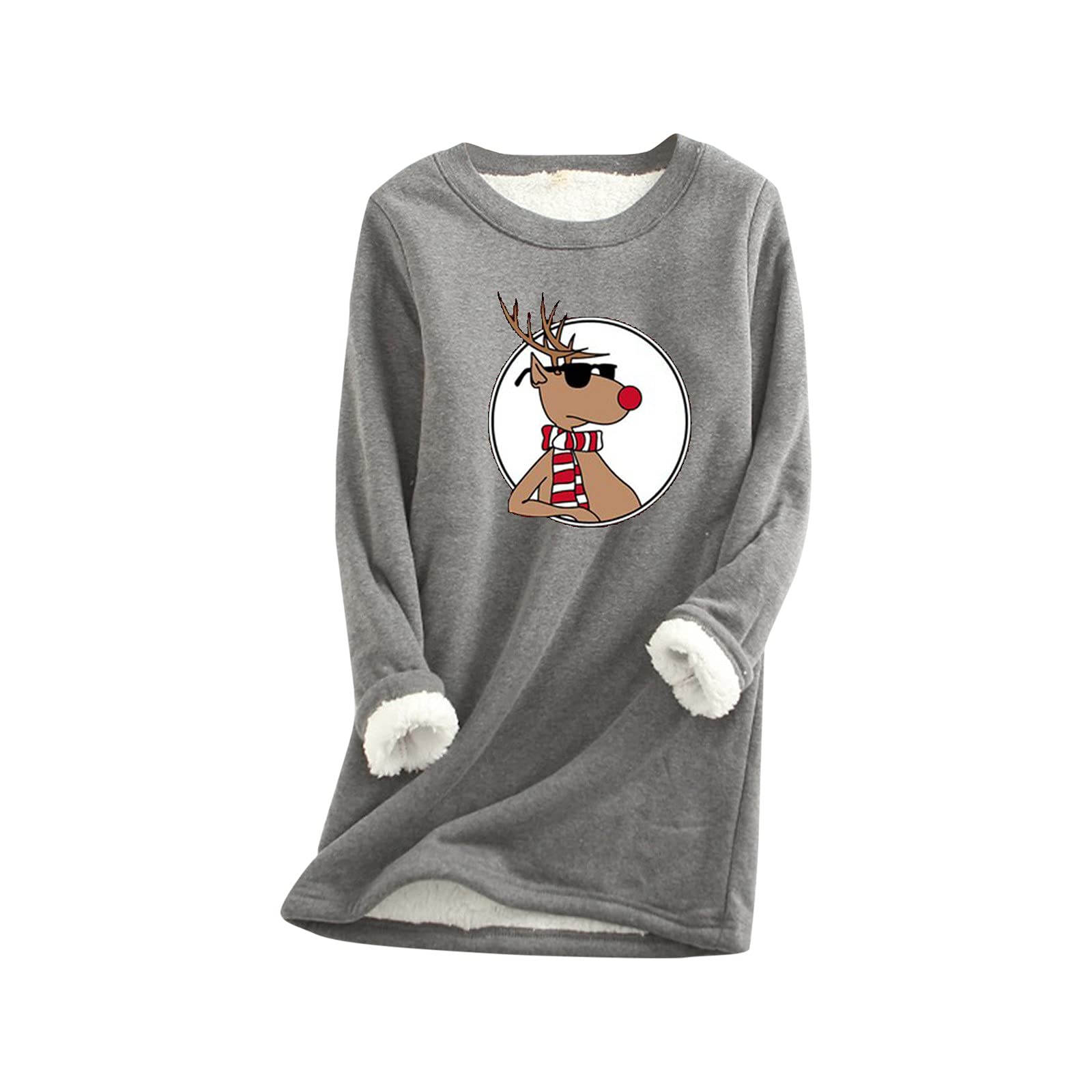 JUNGE 2021 Women's Christmas Sweaters - Cozy Cashmere Thermal Sweatshirt & Lingerie Set | Cute Holiday Pullovers for Xmas Parties, Gift Exchange & Winter Outfits
