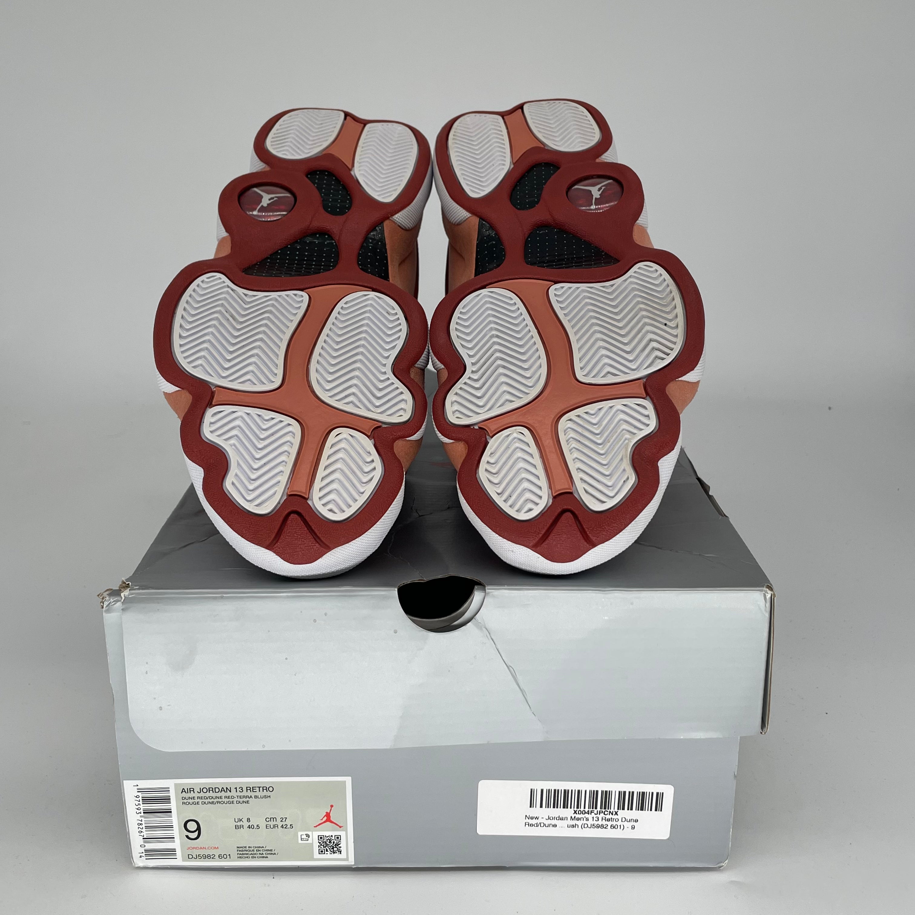 AIR JORDAN 13 DUNE RED Basketball Shoes for Men & Women - Size 9/10.5W (DJ5982-601) - Perfect for Court Play, Streetwear & Sneaker Collection