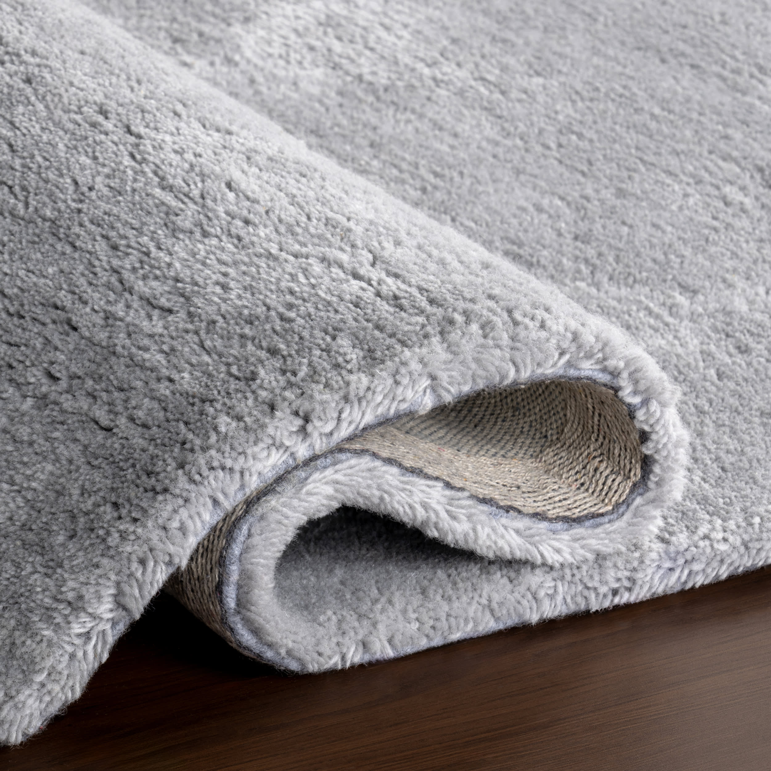 Premium New Zealand Wool Shag Rug by Gaia - Soft & Luxurious Grey Area Rug for Living Room, Bedroom, or Nursery - Eco-Friendly & Hypoallergenic