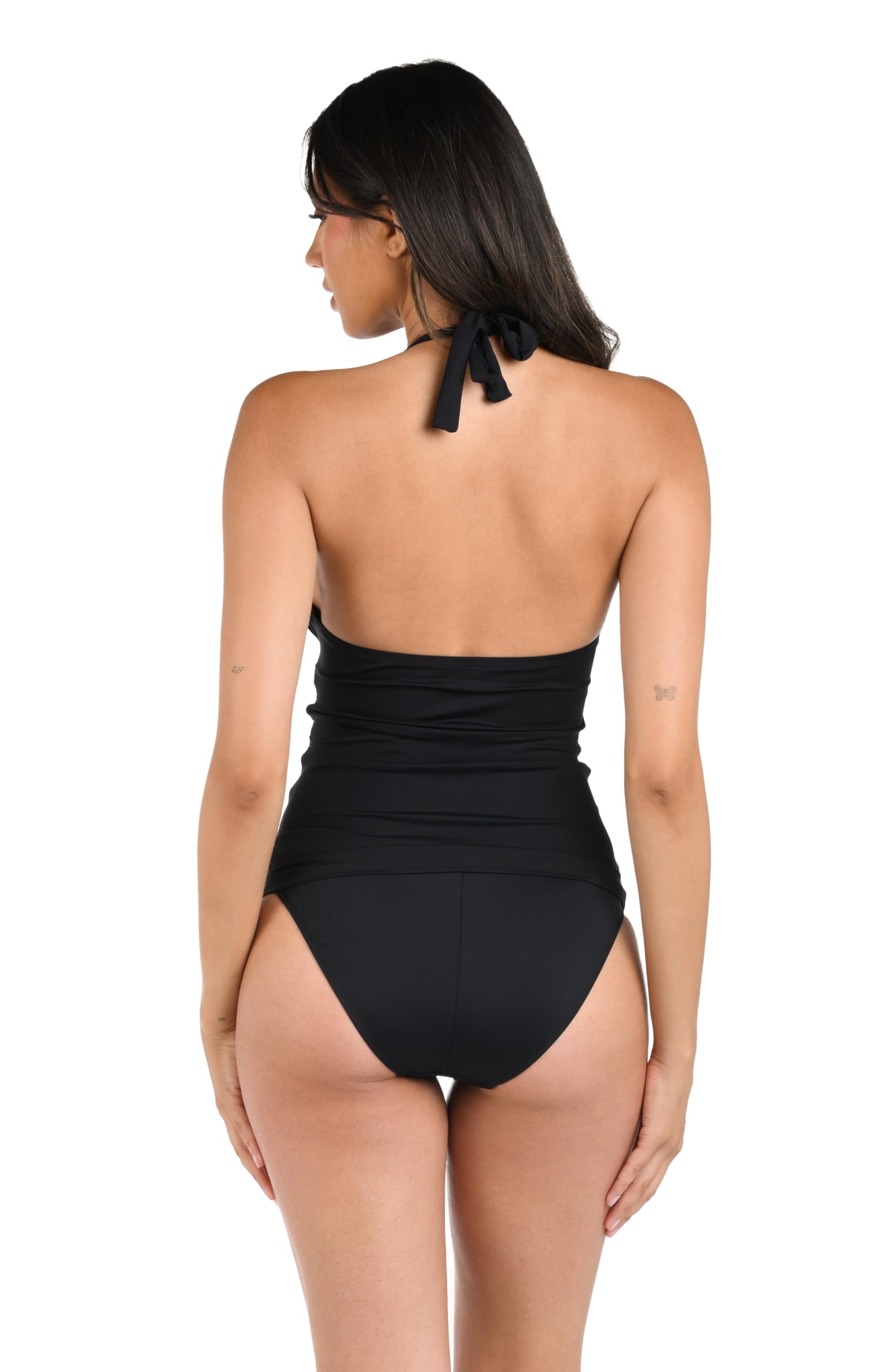 La Blanca Women's Island Goddess Halter Tankini Swimsuit Top - Seafoam Green | Flattering Swimwear for Beach Vacations & Pool Parties | Perfect for Summer Getaways and Tropical Resorts