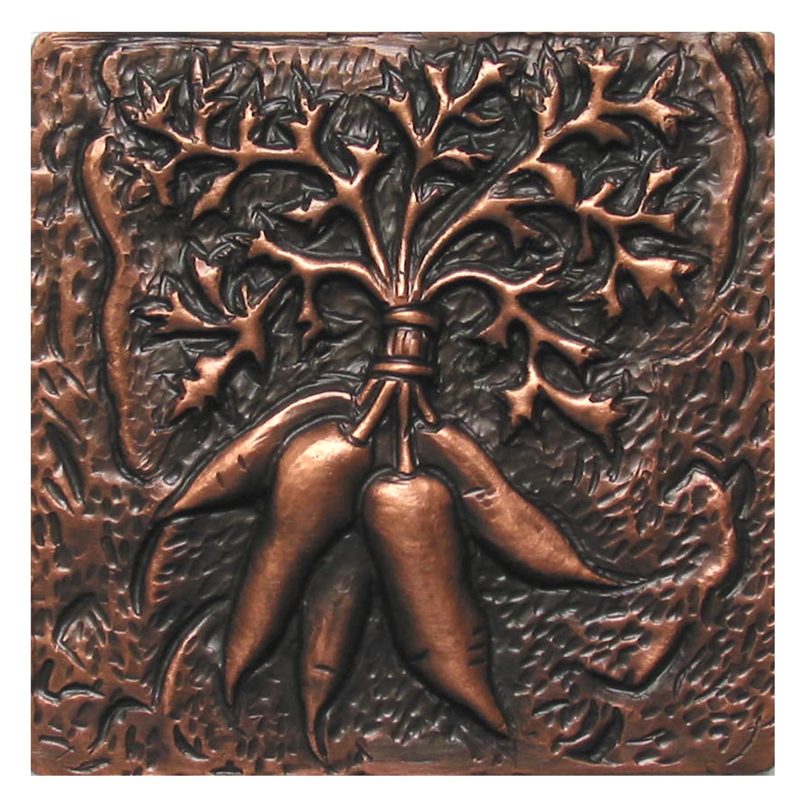 Hand Hammered Copper Backsplash Tile - 16