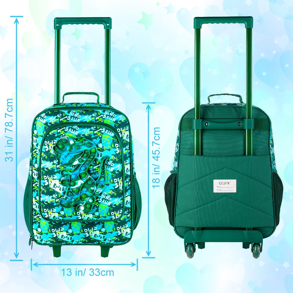 Best Kids Luggage for Boys & Girls - Lightweight Toddler Rolling Carry-On Suitcase with 360° Wheels & Adjustable Handle - Perfect for Air Travel, Road Trips & School Use