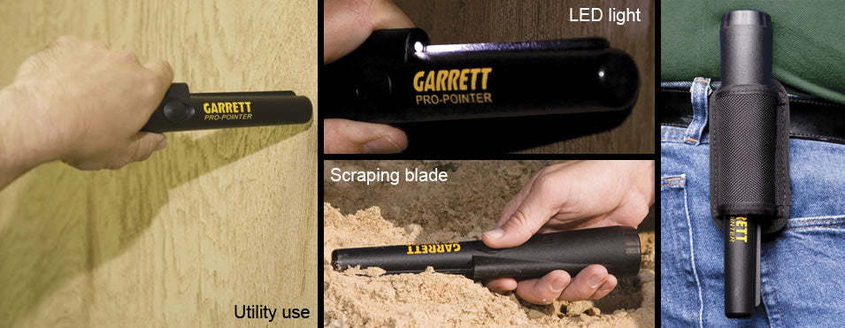 Garrett Pro Pointer II Waterproof Pinpointing Metal Detector with Holster - Professional Gold & Treasure Hunting Tool for Beach, Field & Outdoor Adventures