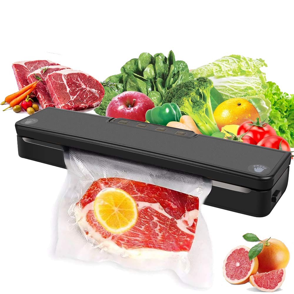 Funchic Automatic Vacuum Sealer Machine - 4 Modes Compact Food Sealer for Meat, Grains, Fruits | Perfect for Freezer Storage, Meal Prep & Sous Vide Cooking