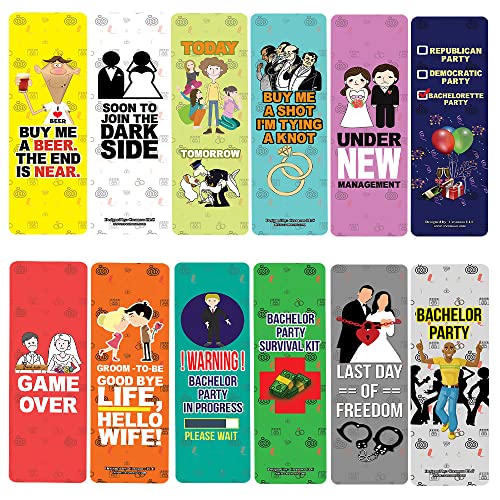 Funny Bachelor Party Bookmarks (2-sets)