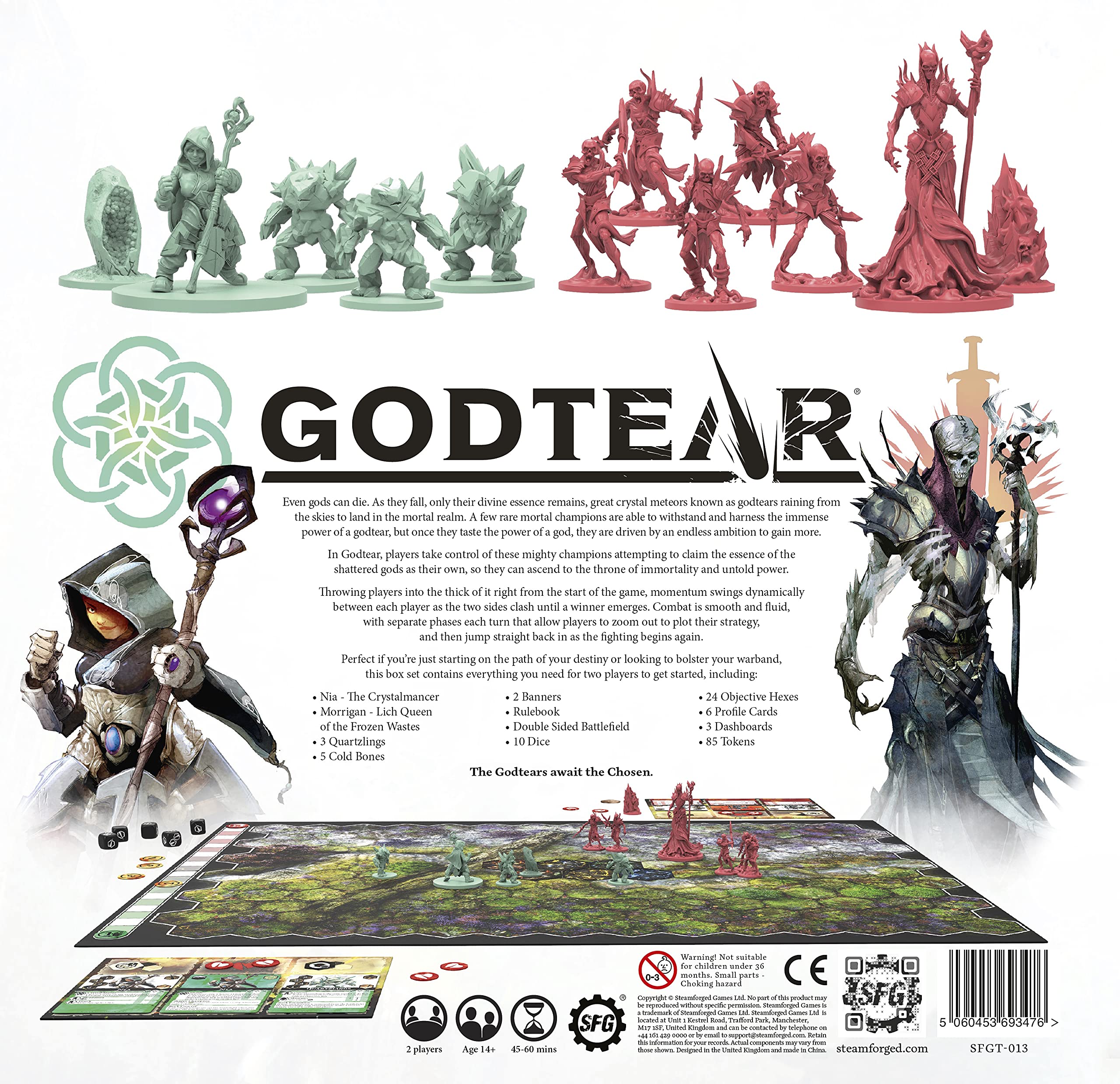 GodTear: Eternal Glade Starter Set - 12 Detailed Miniatures Tabletop Combat Board Game for 2 Players, Perfect for Strategy Enthusiasts and Game Nights