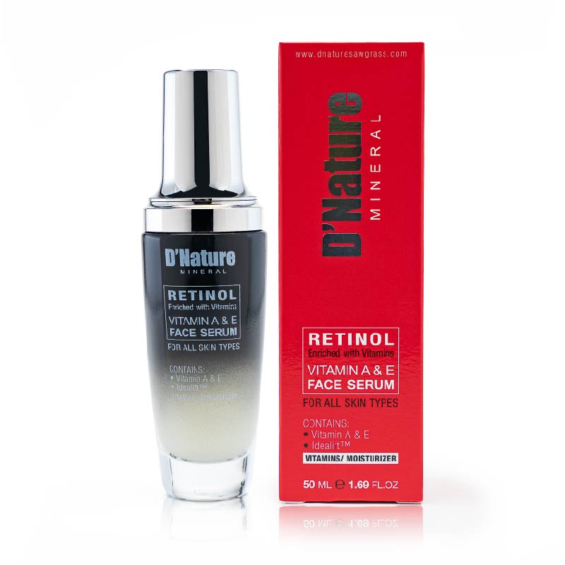 Best Retinol Vitamin A&E Face Serum for Anti-Aging & Wrinkles - Brightening & Hydrating Night Treatment for Glowing Skin - Perfect for Daily Skincare Routine