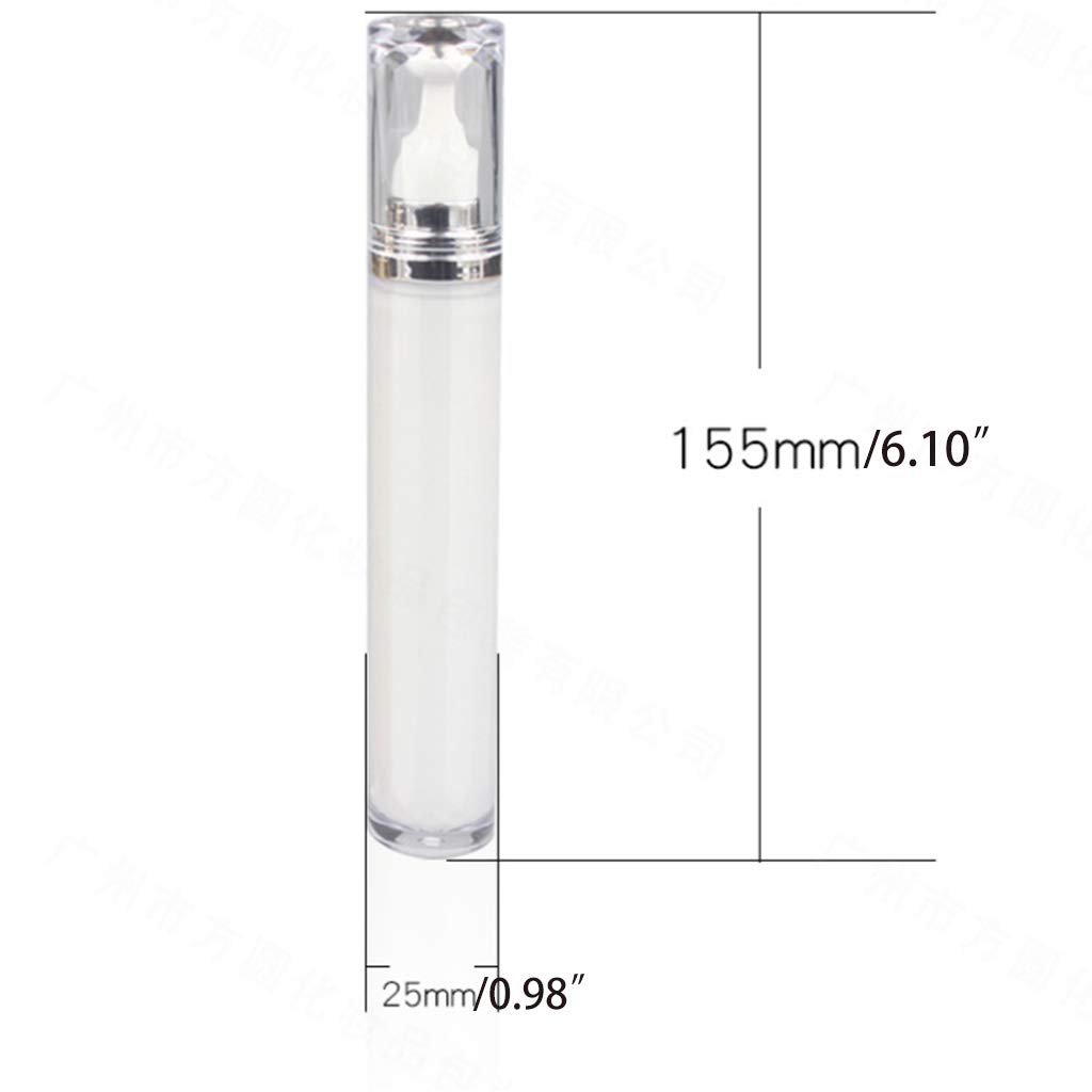 20ml Acrylic Refillable Eye Cream Roller Bottle with Stainless Steel Ball - Essential Oil Serum Lotion Cosmetic Storage Container - Perfect for Skincare, Aromatherapy & Travel Use