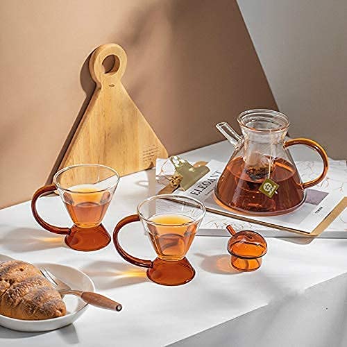 Premium Nordic Style Glass Teapot Set - Heat-Resistant Teacups & Modern Chinese Tea Accessories - Complete Home Tea Ceremony Kit for Relaxation & Gifting