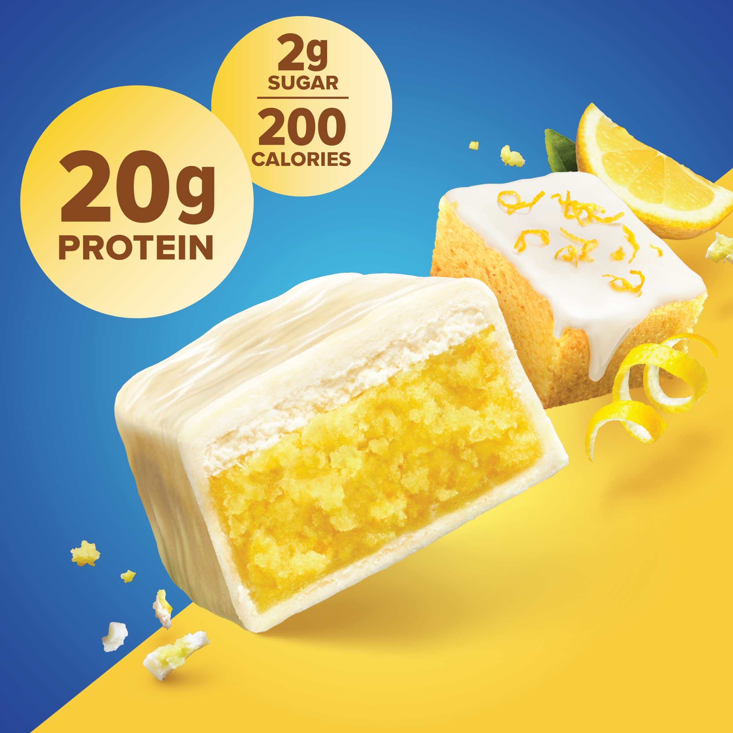 Pure Protein Bars - High Protein Lemon Cake Snacks for Energy & Fitness