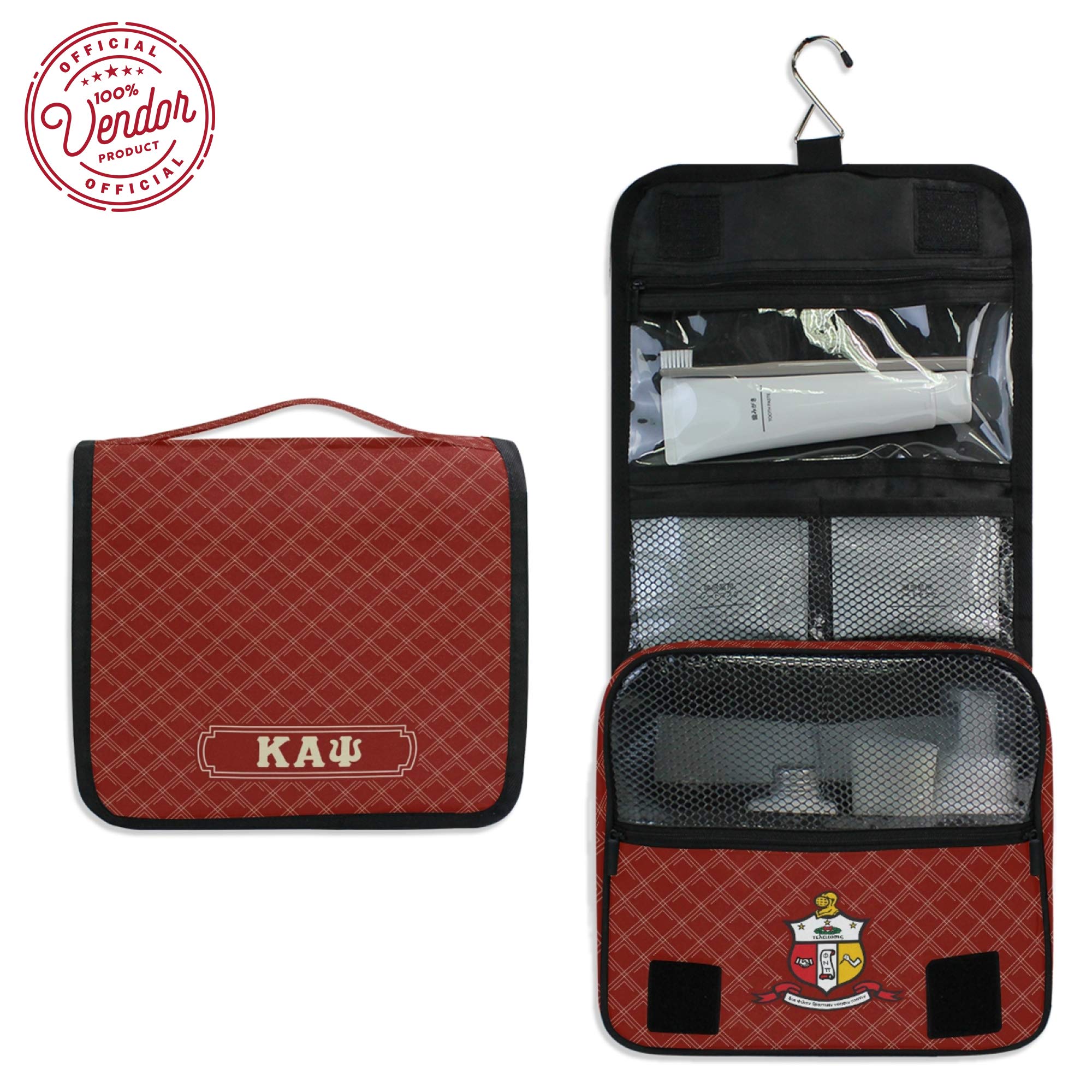 Bad Bananas Kappa Alpha Psi Travel Bags & Toiletry Organizers - Official Licensed Fraternity Accessories for College, Gym & Business Trips