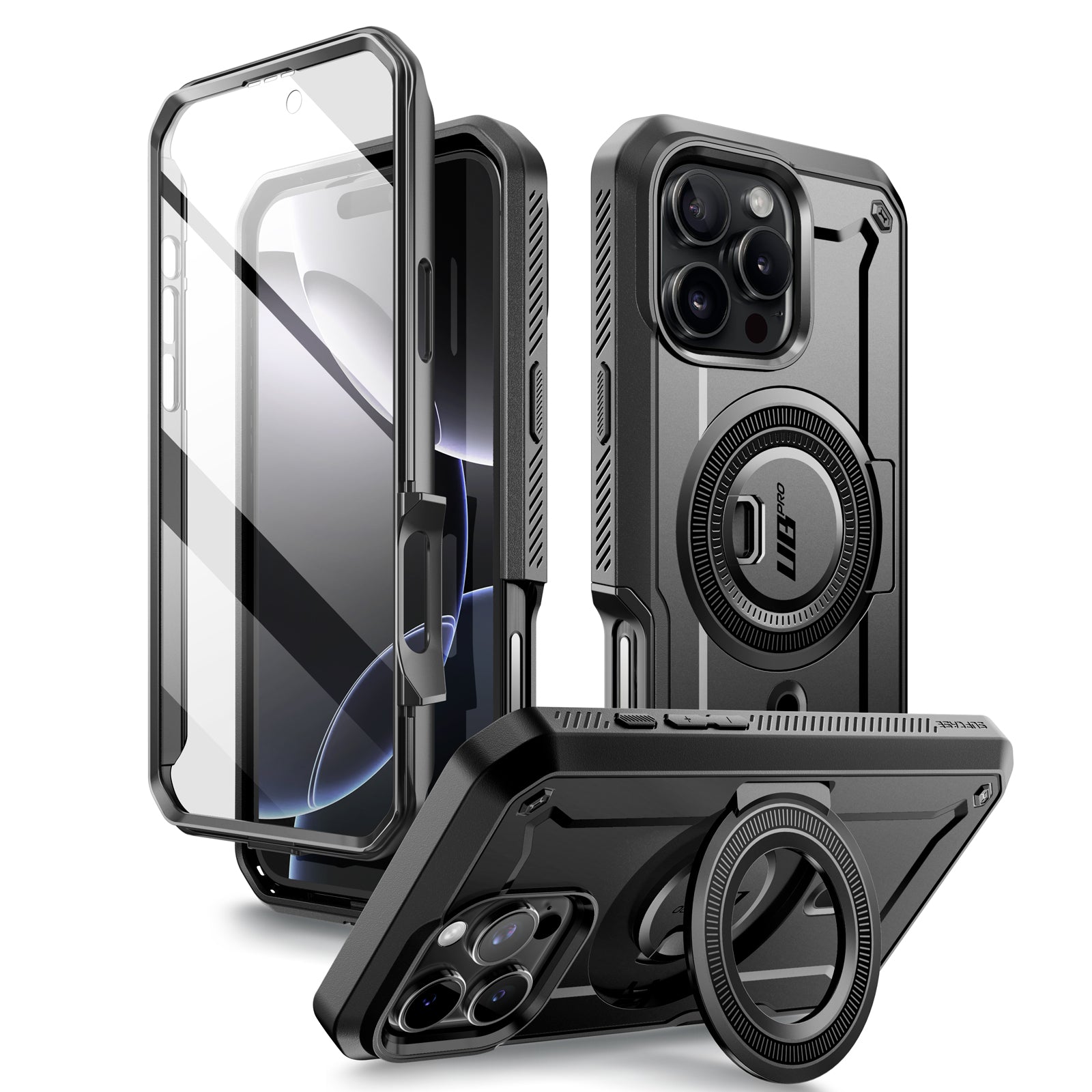 iPhone 16 Pro Max 6.9 Inch Unicorn Beetle PRO MAG Rugged MagSafe Case - Gun Metal | Shockproof Protective Cover with Magnetic Compatibility | Perfect for Outdoor Adventures & Daily Use
