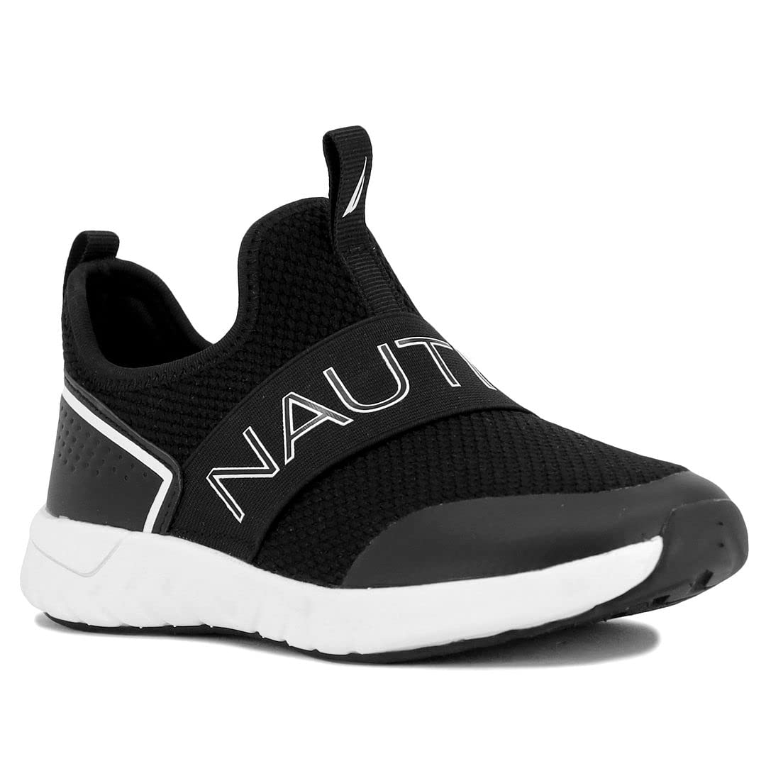 Nautica Kids Boys Youth Athletic Sneakers - Slip On Running Shoes for Little & Big Kids - Lightweight & Comfortable for School, Play & Sports
