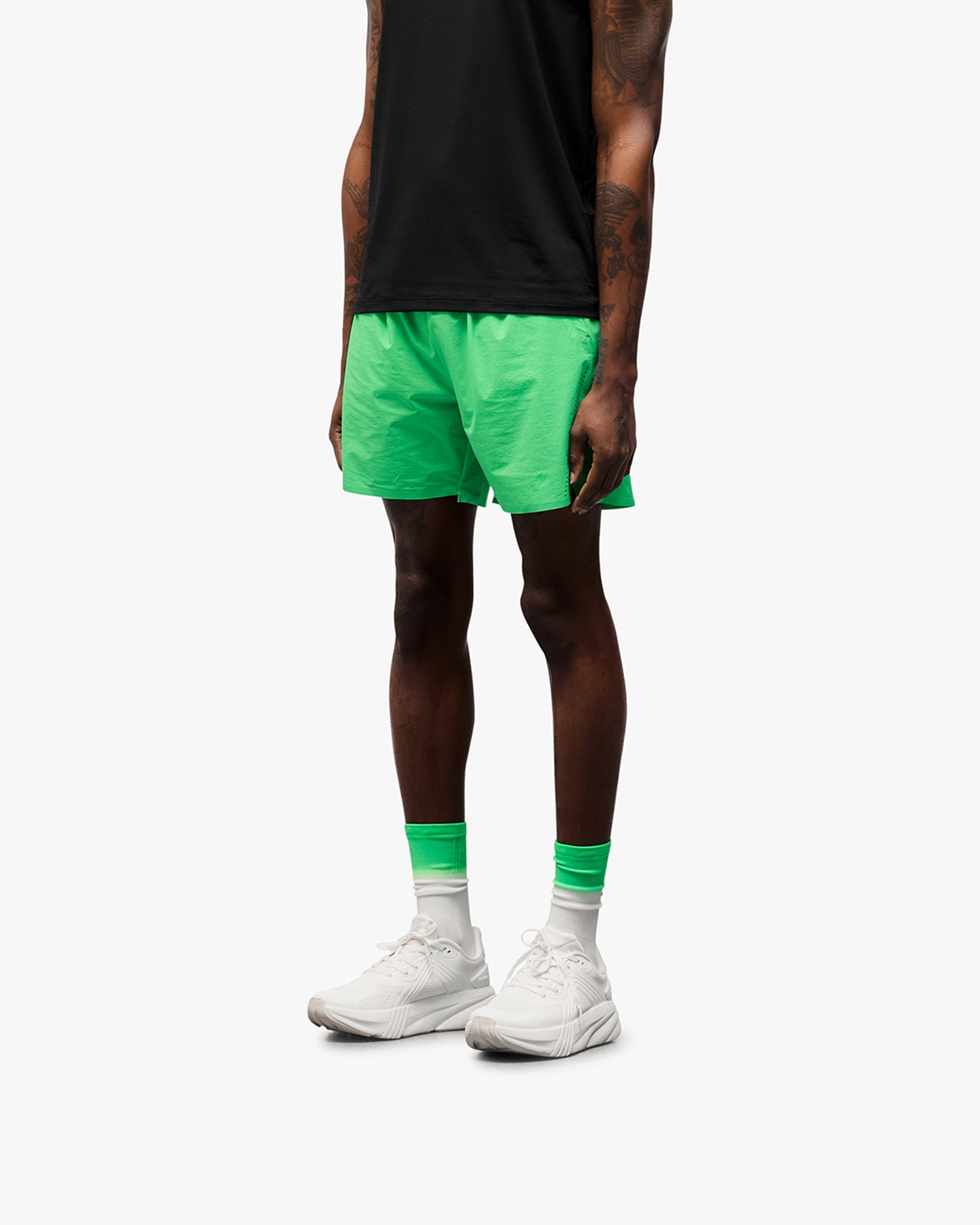 247 Training Shorts for Men & Women - Lightweight, Quick-Dry & Breathable Workout Shorts in Speed Green - Perfect for Running, Gym & Outdoor Sports