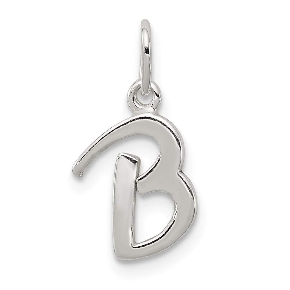 Roy Rose Sterling Silver Initial Letter B Pendant Necklace - Personalized Name Jewelry for Women, Gift for Her - Perfect for Birthdays, Anniversaries & Everyday Wear