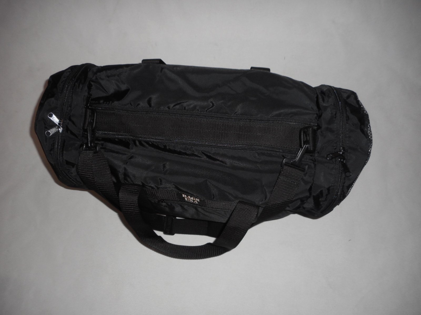Premium Waterproof Duffle Bag with Wet/Dry Compartment & Mesh Front Pocket - Made in USA (Black) - Ideal for Gym, Travel & Outdoor Adventures