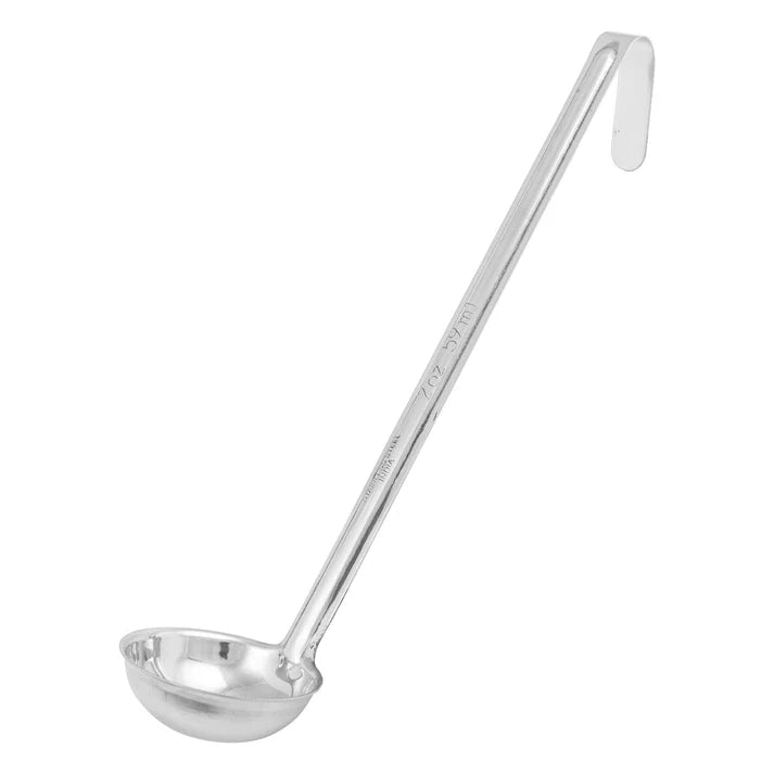 Winco 2 Oz One Piece Ladle - Stainless Steel Soup Spoon & Kitchen Ladle for Cooking, Serving - Perfect for Restaurants, Catering & Home Kitchens