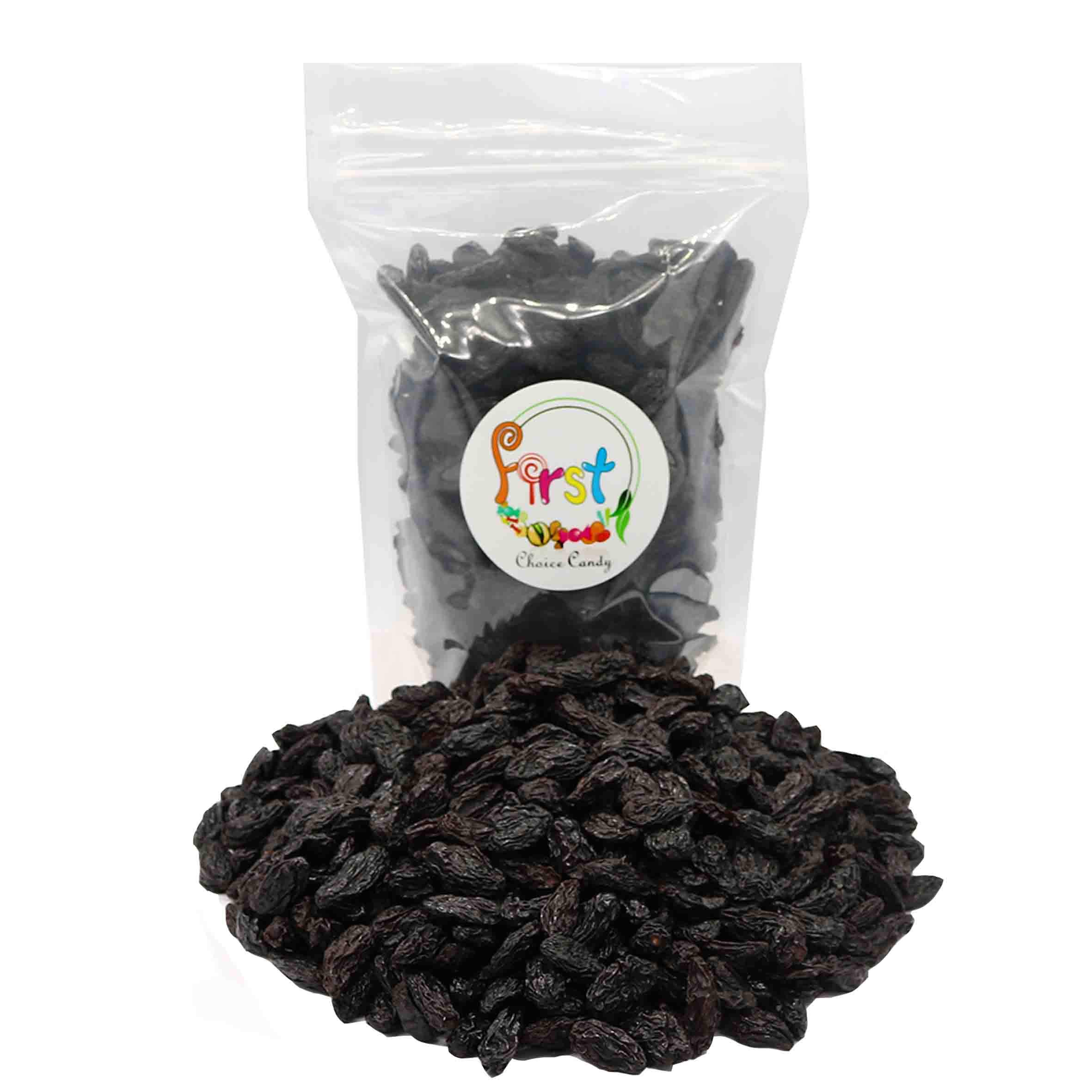 FirstChoiceCandy Jumbo Seedless Raisins - 2 Pound Bulk Black Raisins for Healthy Snacking, Baking & Trail Mix | Natural Sweetener for Oatmeal, Yogurt & Salads