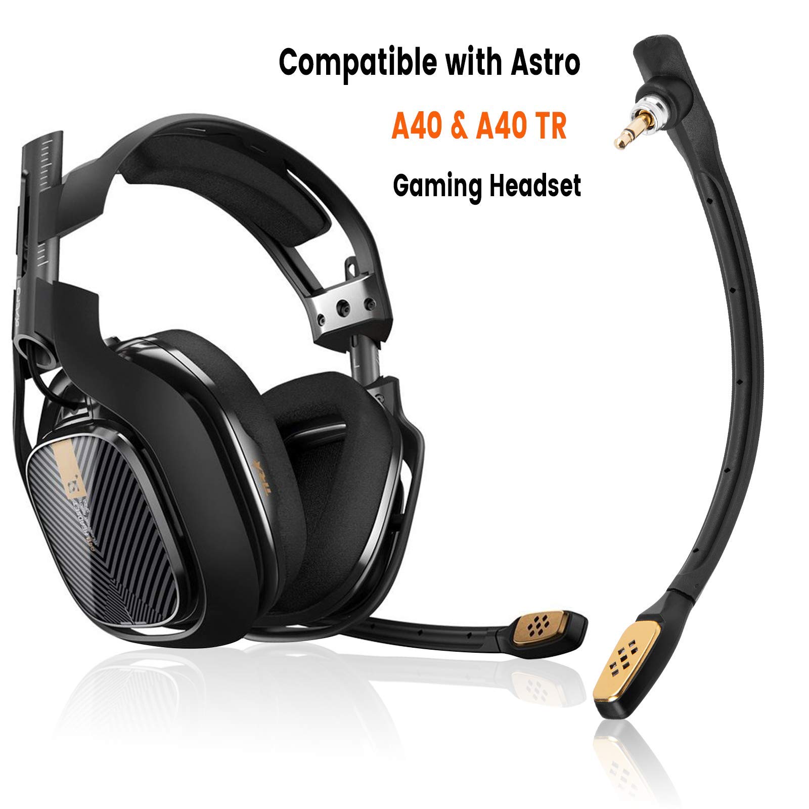 Weishan A40 Replacement Microphone for Astro A40/A40 TR Gaming Headset - Noise Cancelling 3.5mm Black - Compatible with PS5, PS4, Xbox One, PC, Mac & Smartphones - Perfect for Gaming, Streaming & Online Meetings