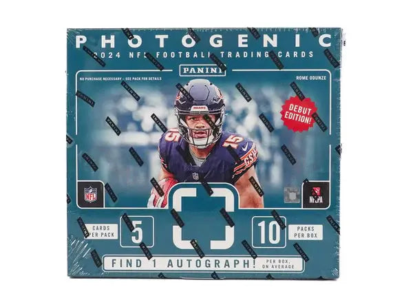 2024 Panini Photogenic Football Hobby Box - Premium Collectible Trading Cards for NFL Fans - Perfect for Collectors, Investors & Fantasy Sports Enthusiasts