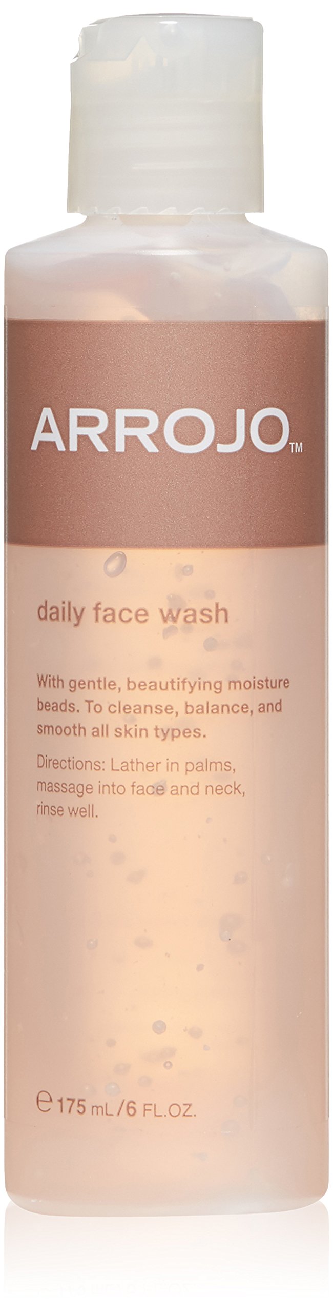 ARROJO Daily Hydrating Facial Cleanser for Women & Men - Moisturizing Face Wash with Moisture Beads & Minerals - Cleansing, Balancing & Smoothing Skin Care for All Skin Types - Perfect for Morning & Night Routine (6 oz)