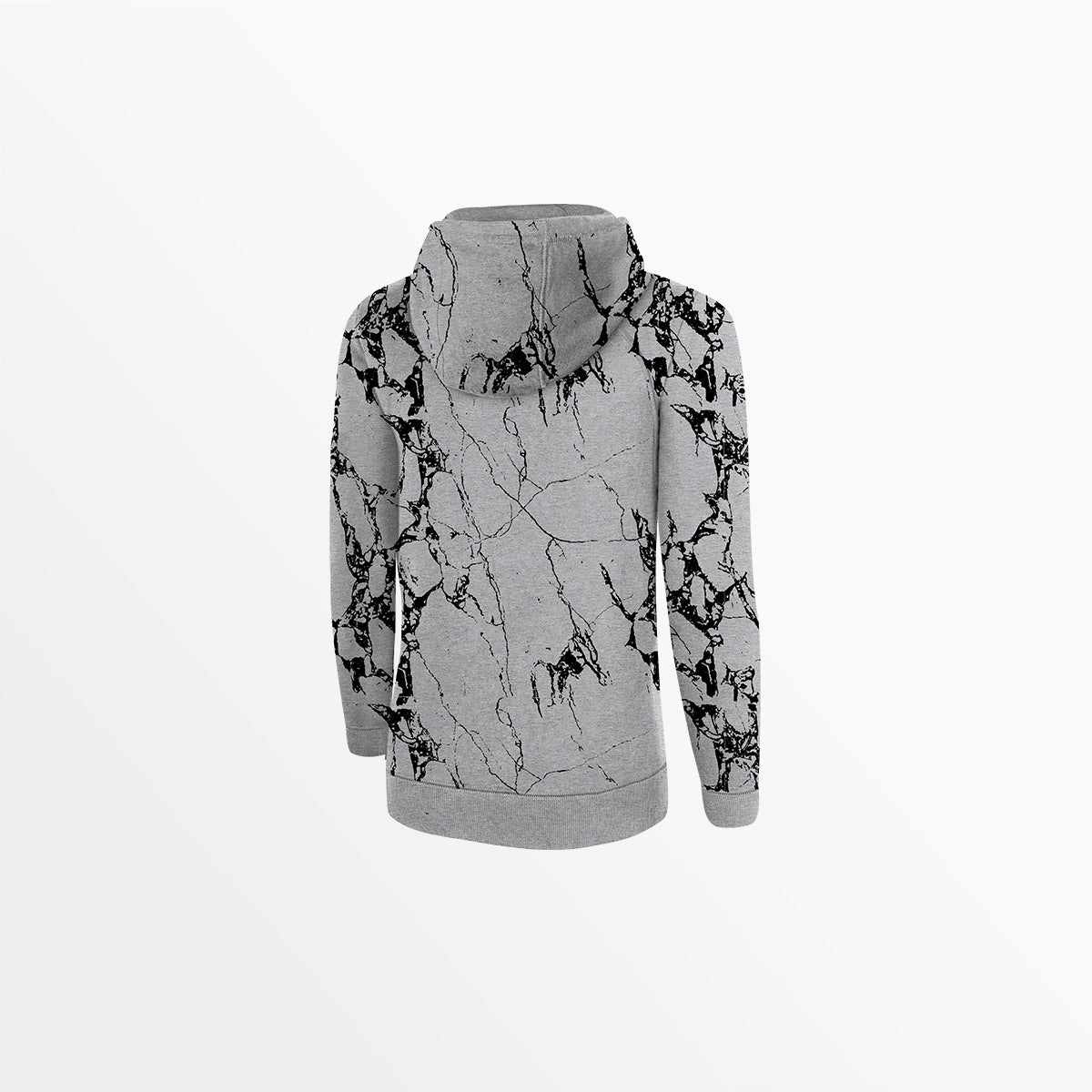 Women's Marble French Terry Pullover Hoodie - Soft & Stylish Sweatshirt for Casual Wear, Gym, and Lounge
